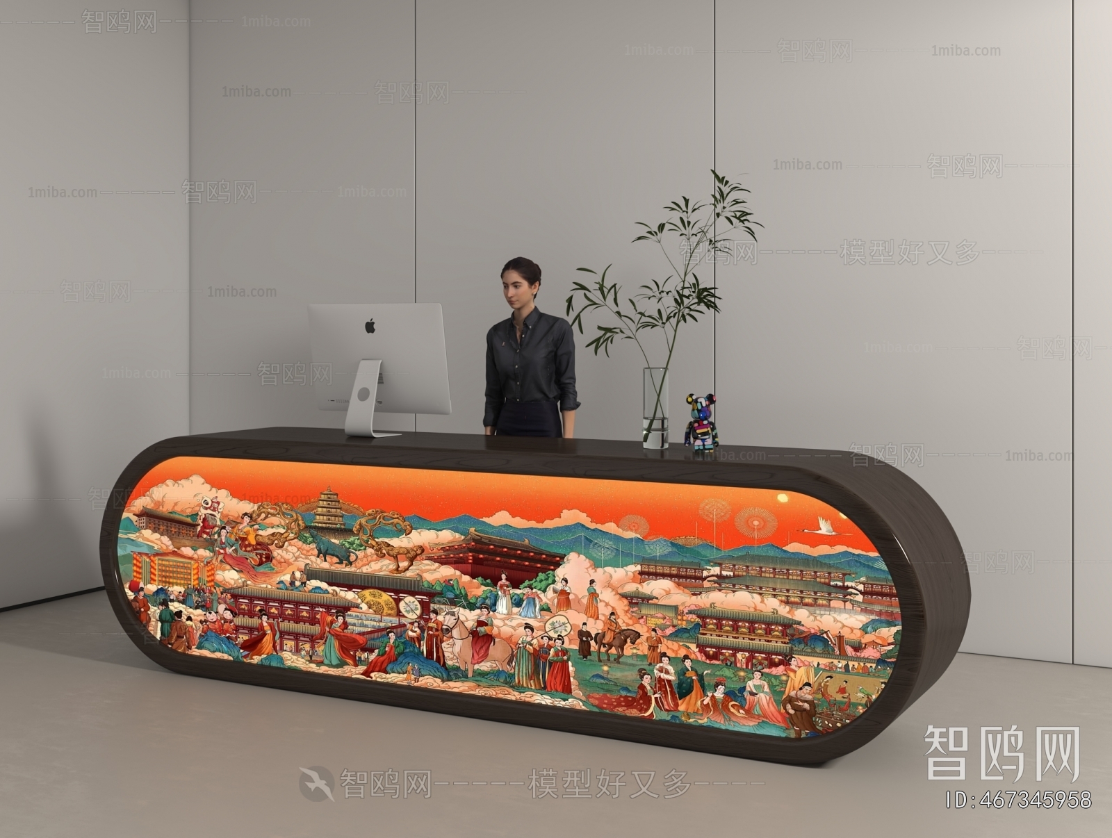 New Chinese Style Reception Desk