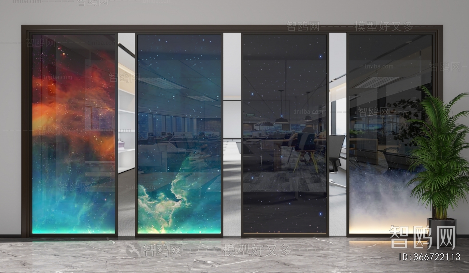 Modern Glass Screen Partition