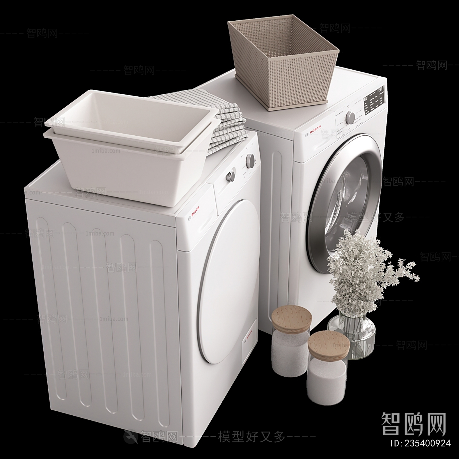 Modern Laundry Cabinet