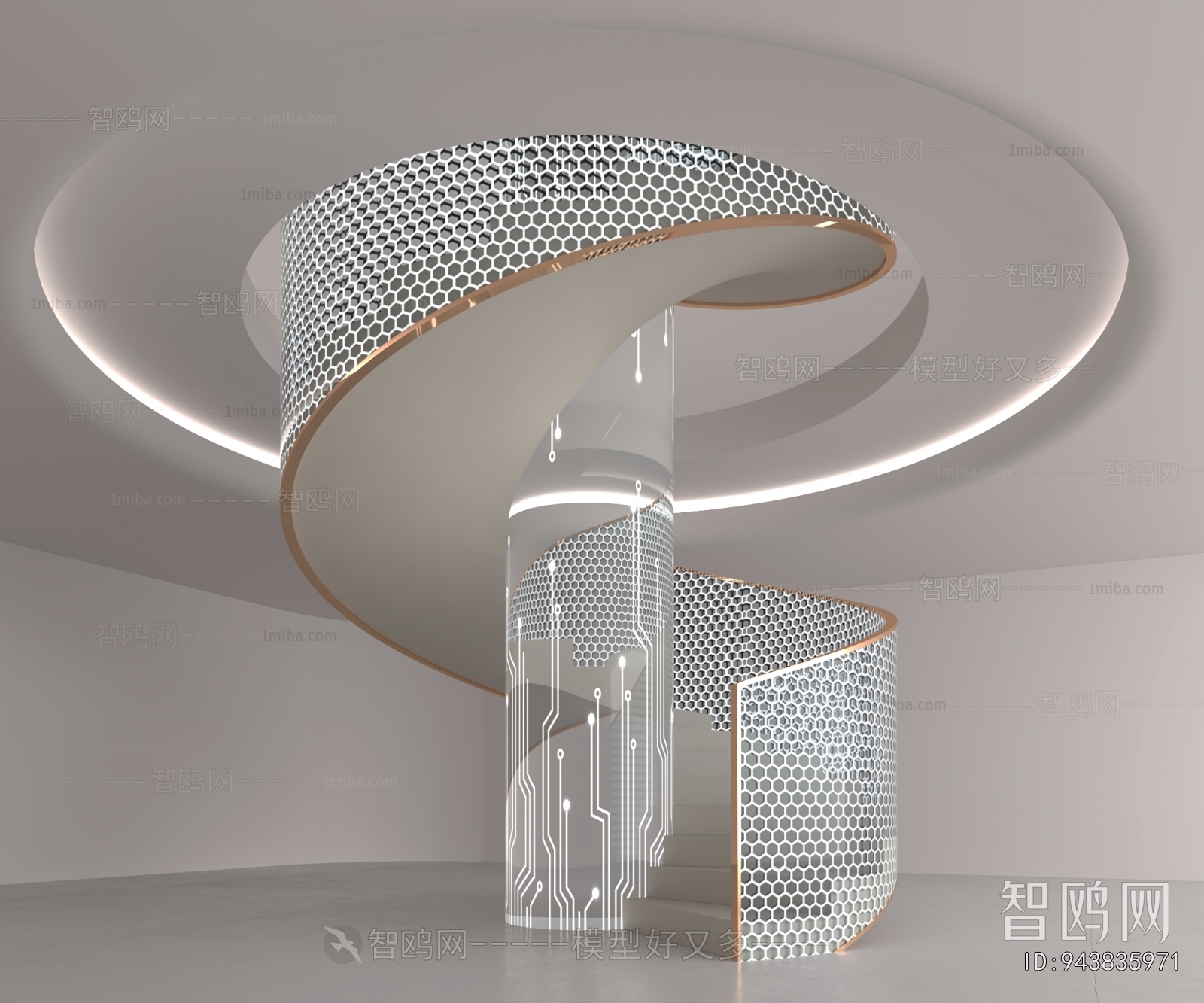 Modern Rotating Staircase