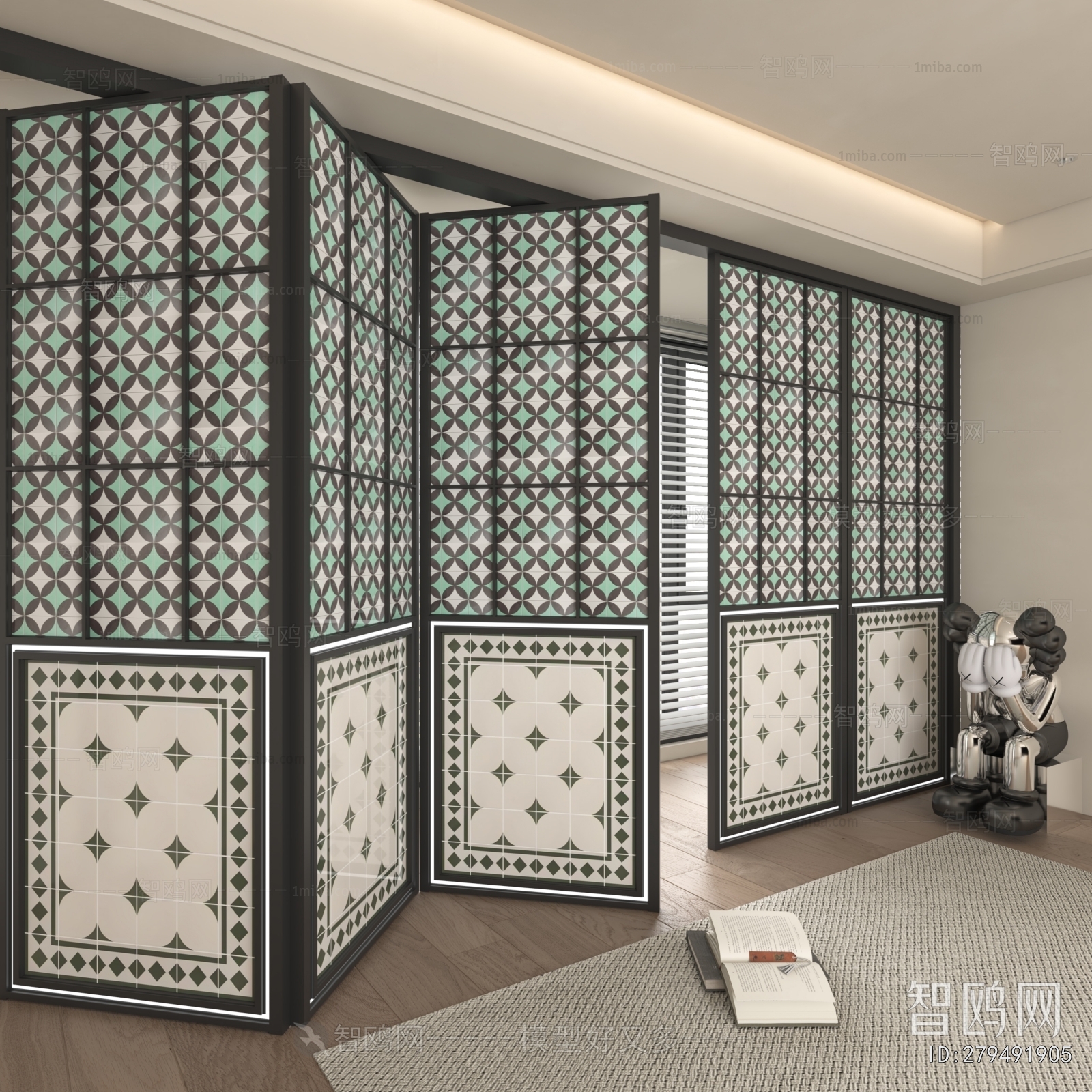 Modern Wooden Screen Partition