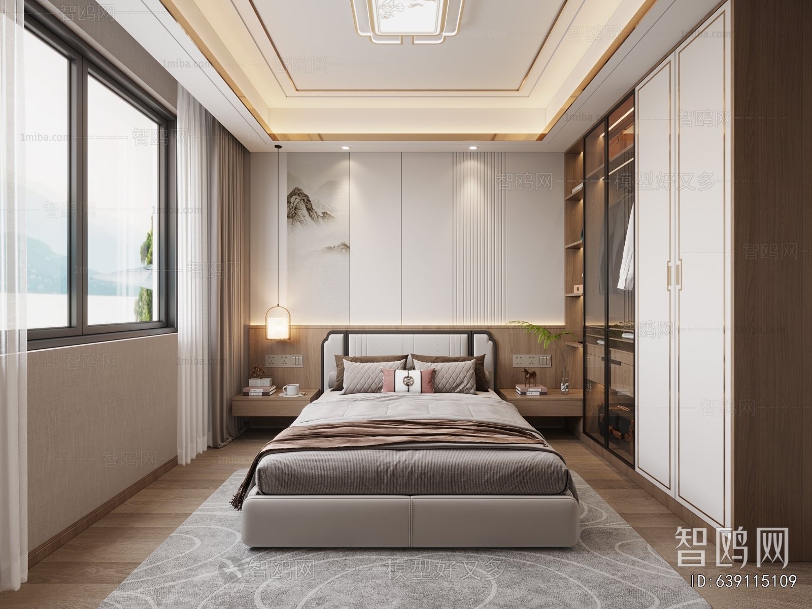 New Chinese Style Bedroom