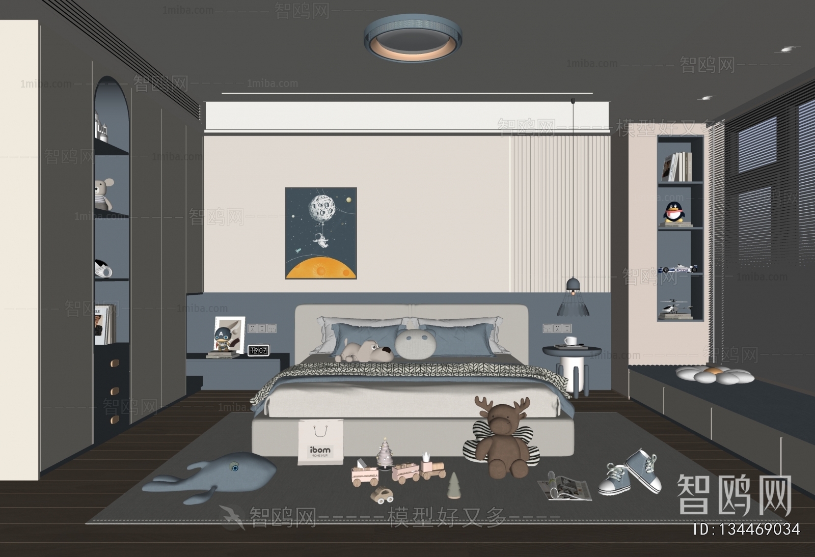 Modern Boy's Room And Son's Room