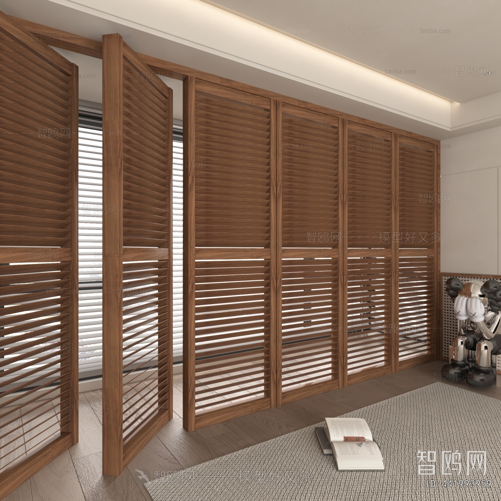 Modern Wooden Screen Partition