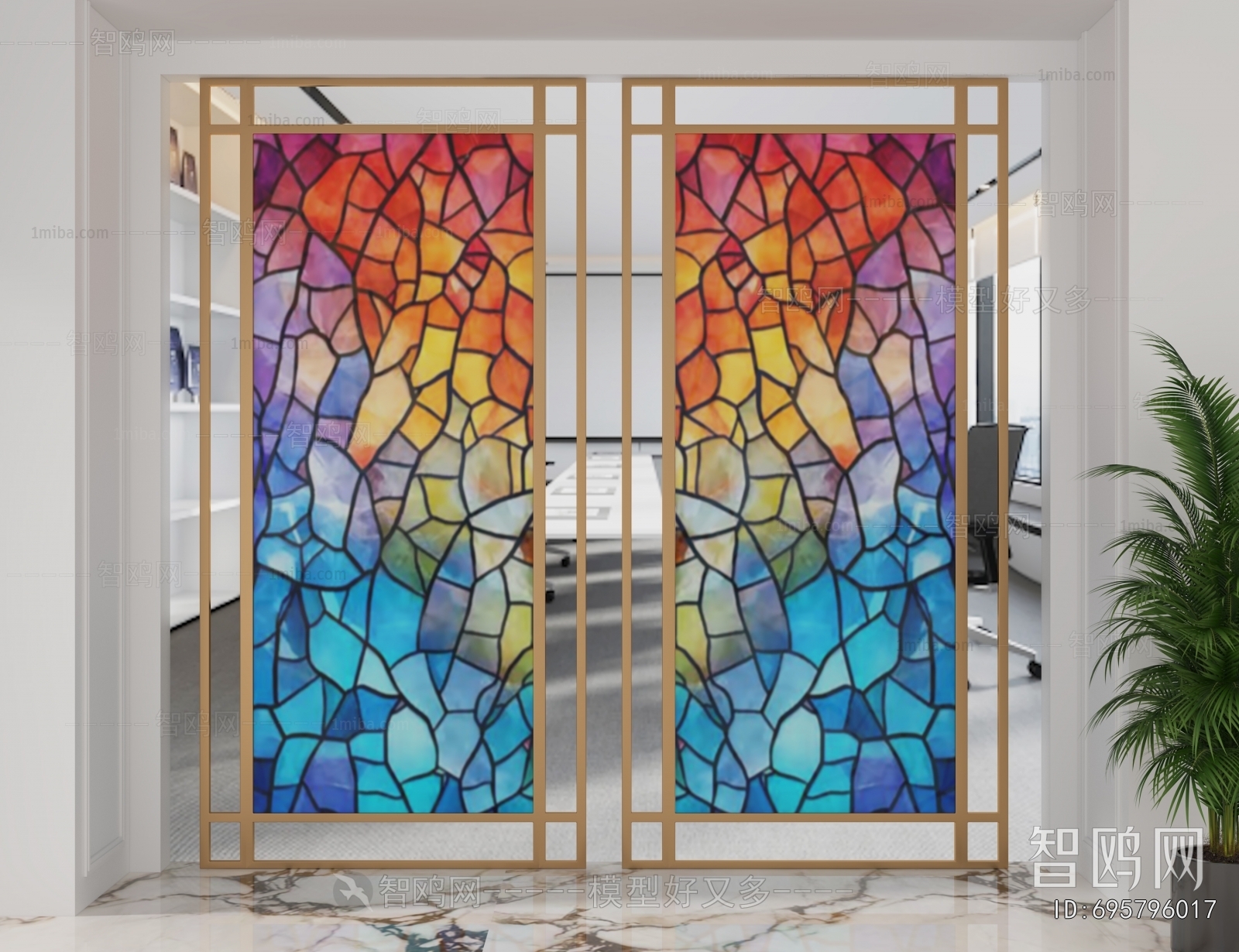 Modern Glass Screen Partition