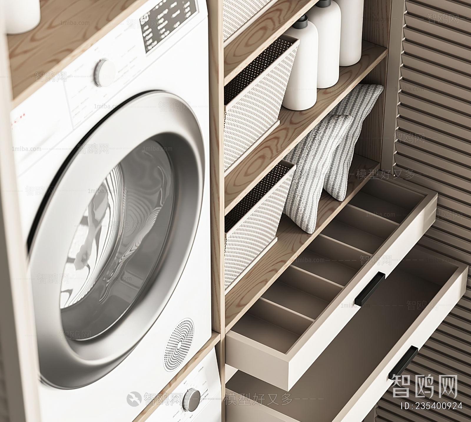 Modern Laundry Cabinet