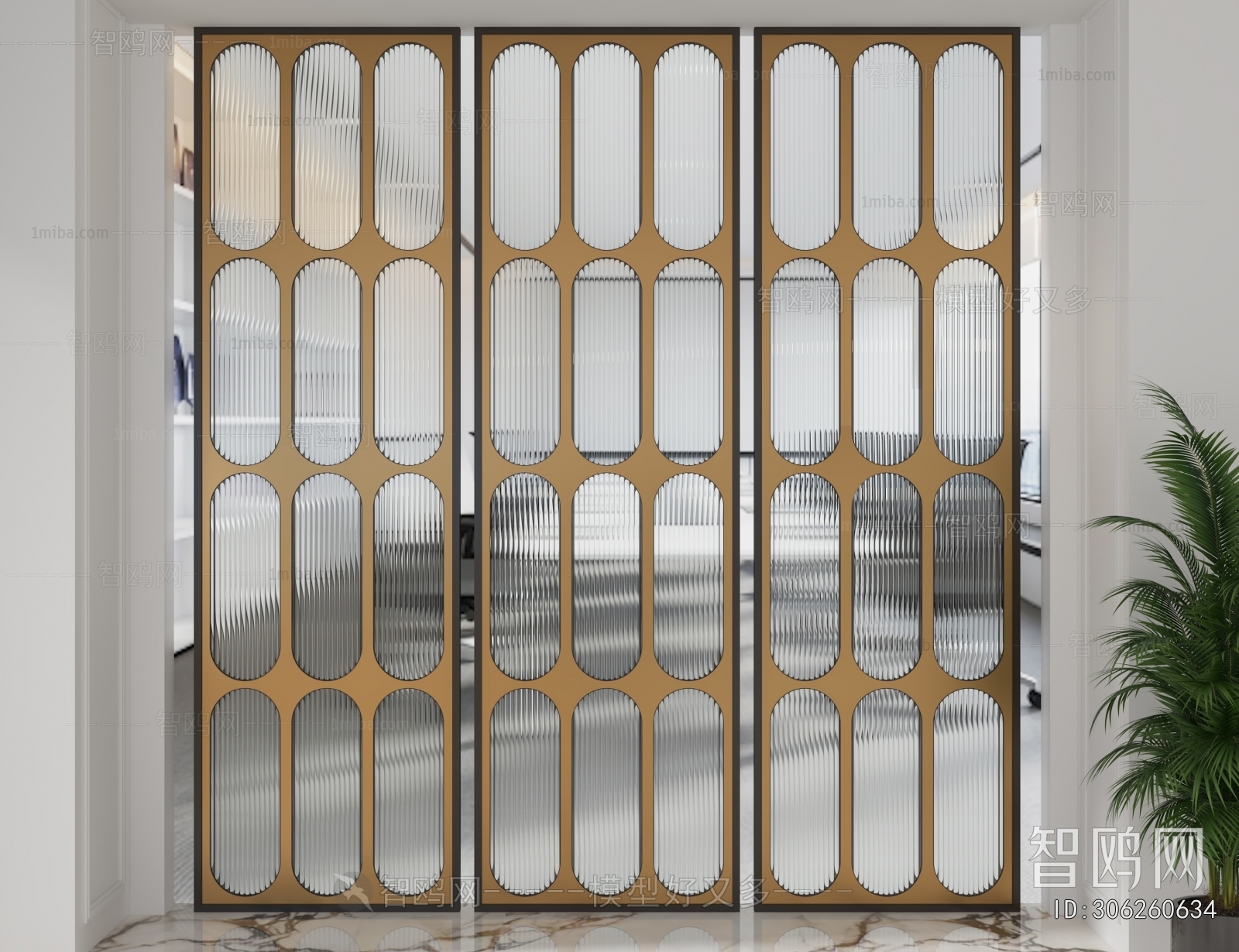 Modern Glass Screen Partition