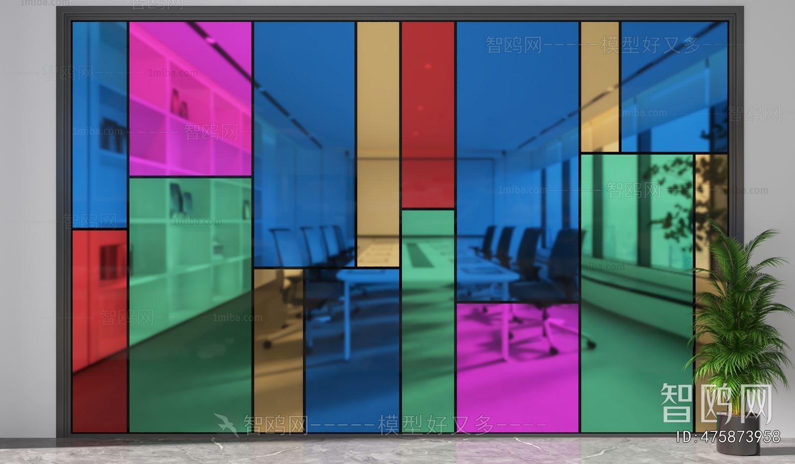 Modern Glass Screen Partition