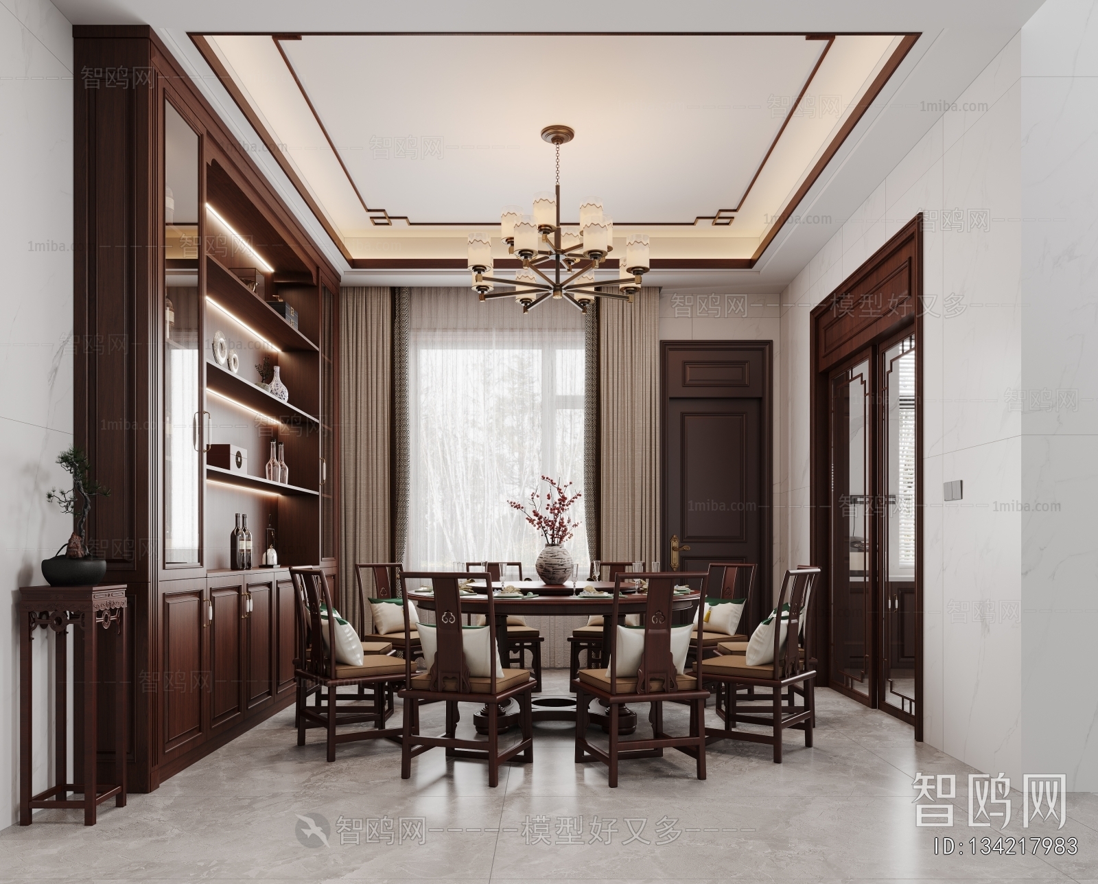 New Chinese Style Dining Room