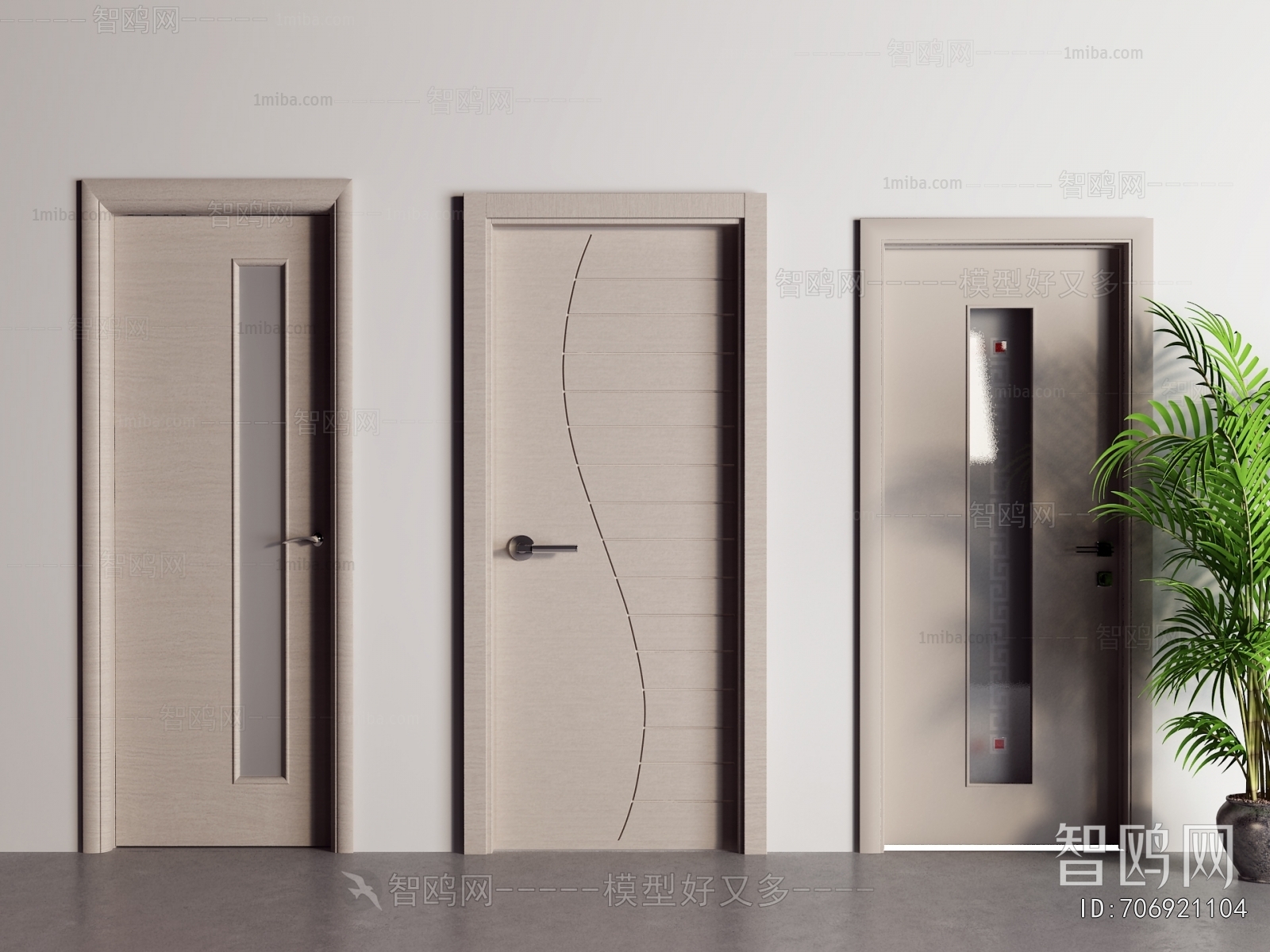 Modern Single Door