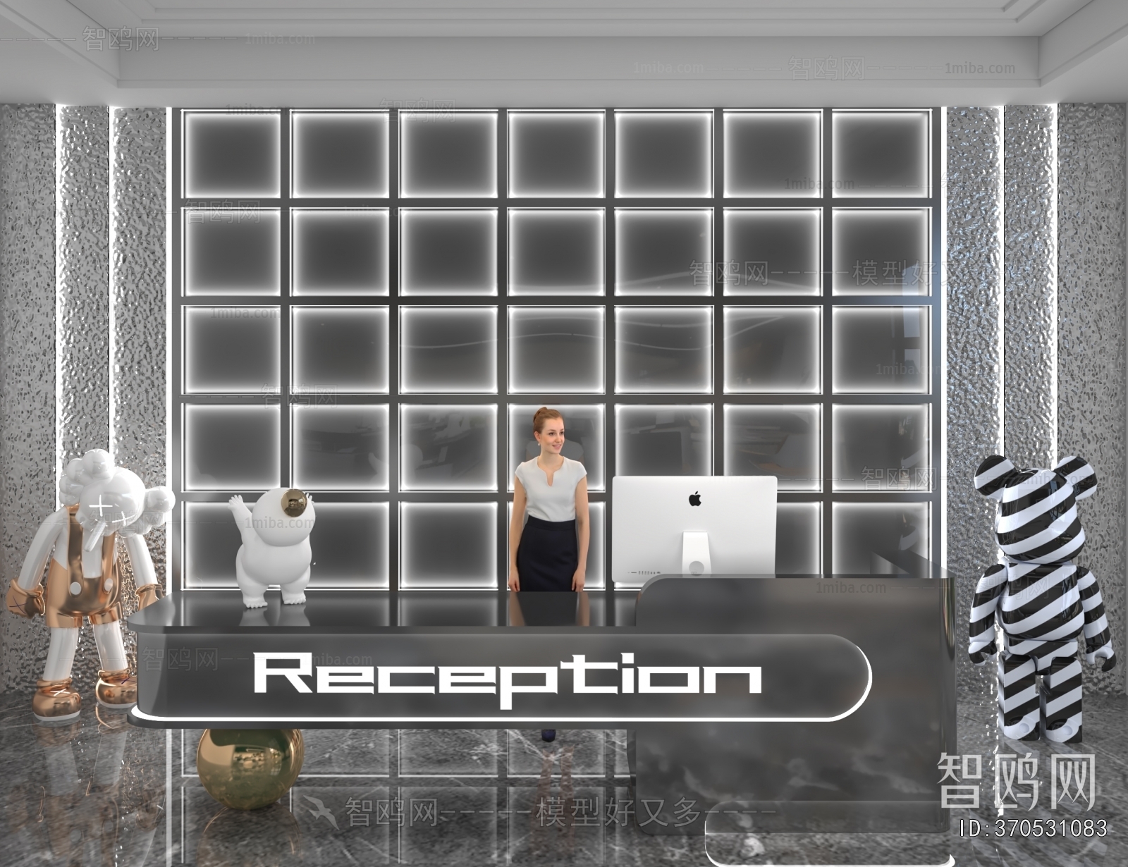 Modern Office Reception Desk