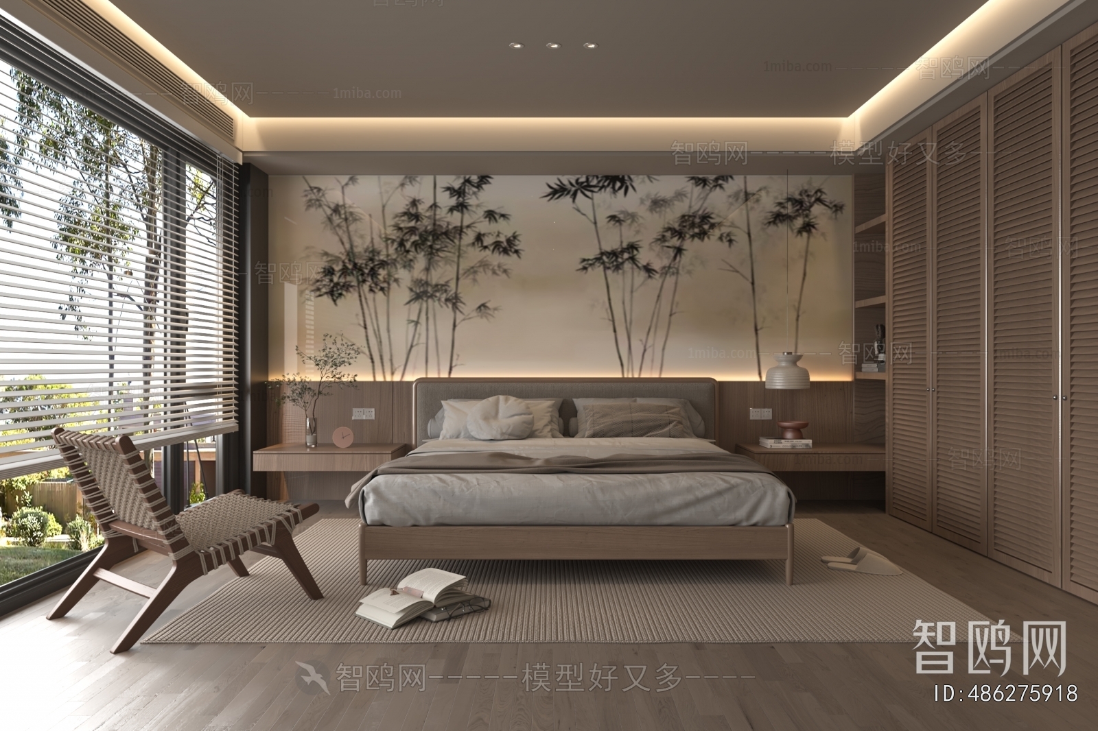 New Chinese Style Bedroom