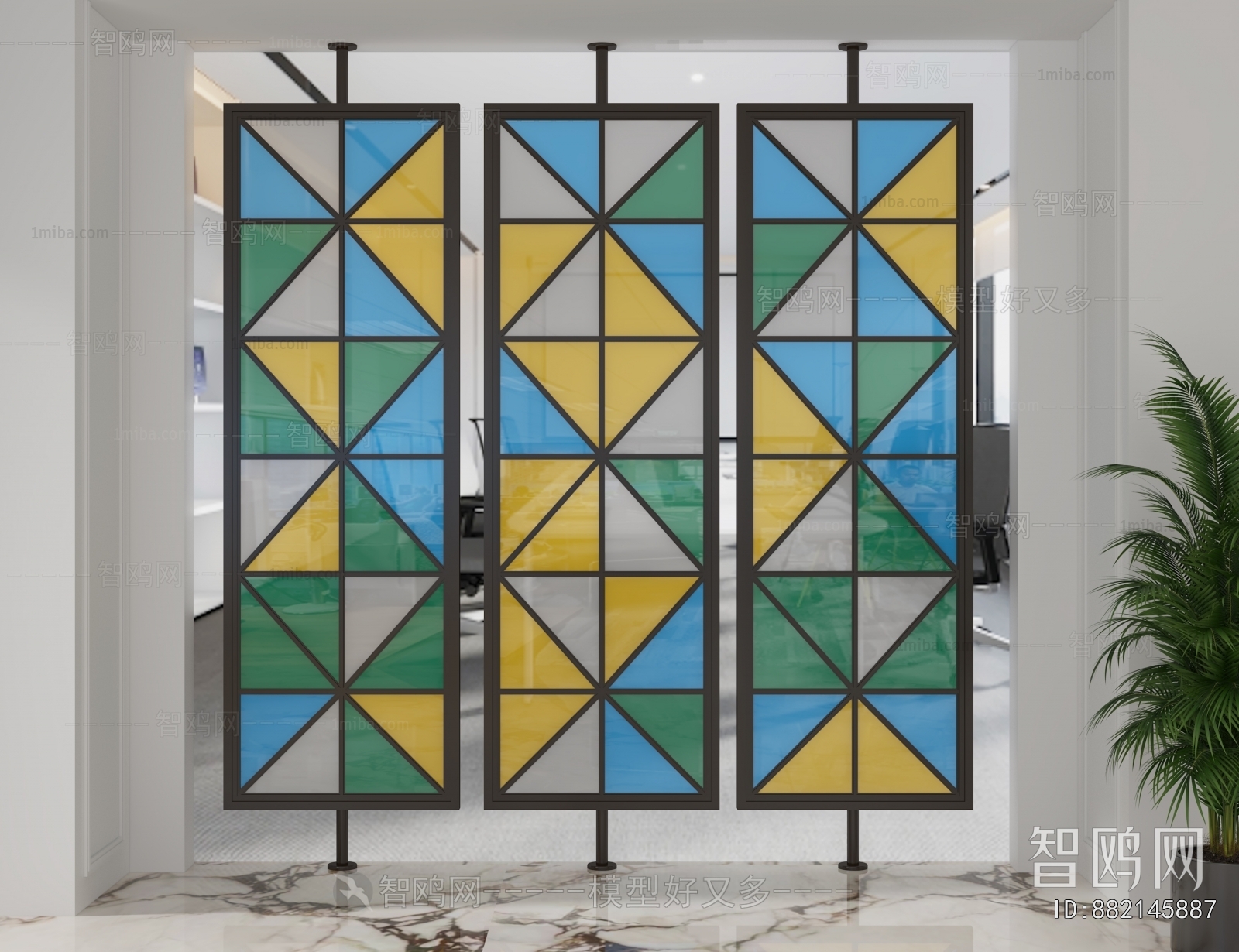 Modern Glass Screen Partition