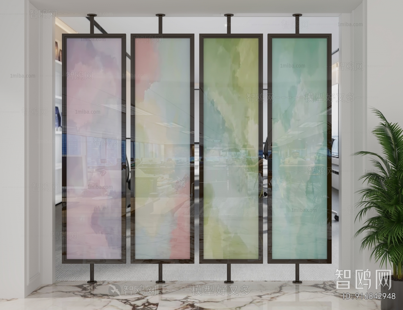 Modern Glass Screen Partition