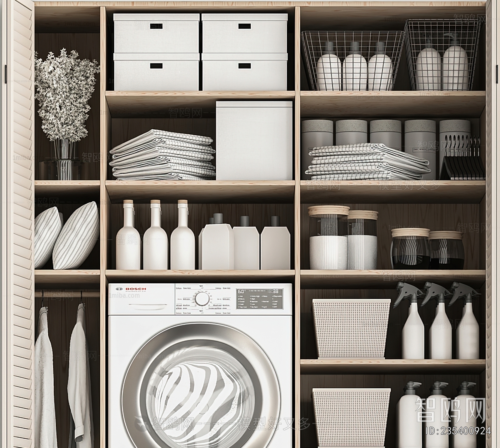 Modern Laundry Cabinet