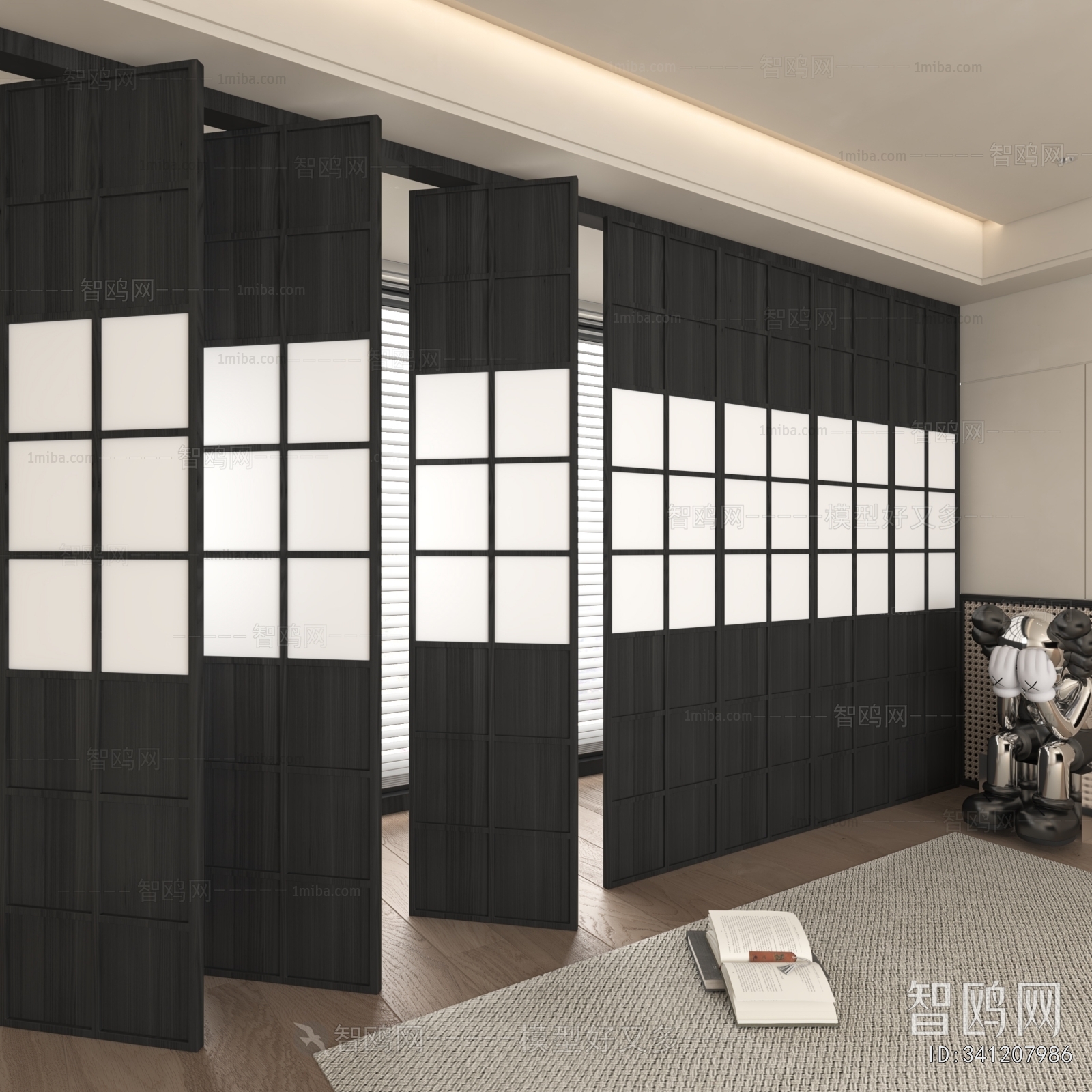 Modern Wooden Screen Partition