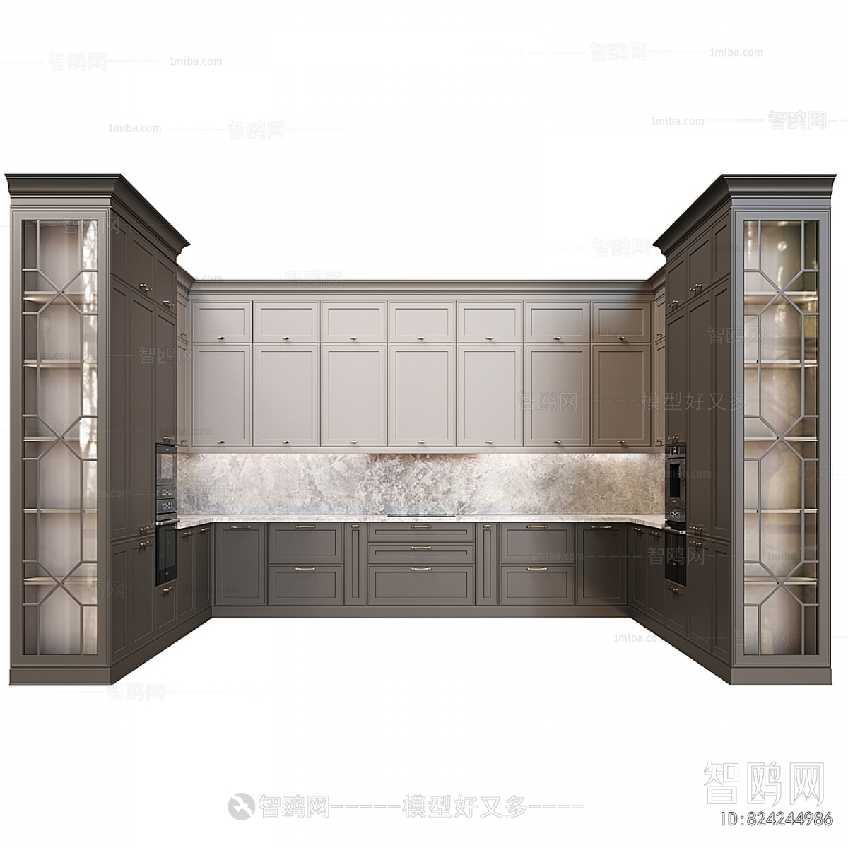 Simple European Style Kitchen Cabinet