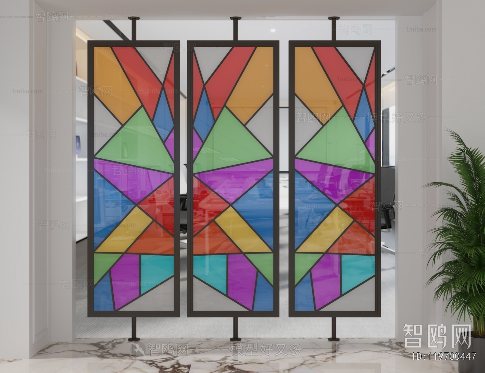 Modern Glass Screen Partition