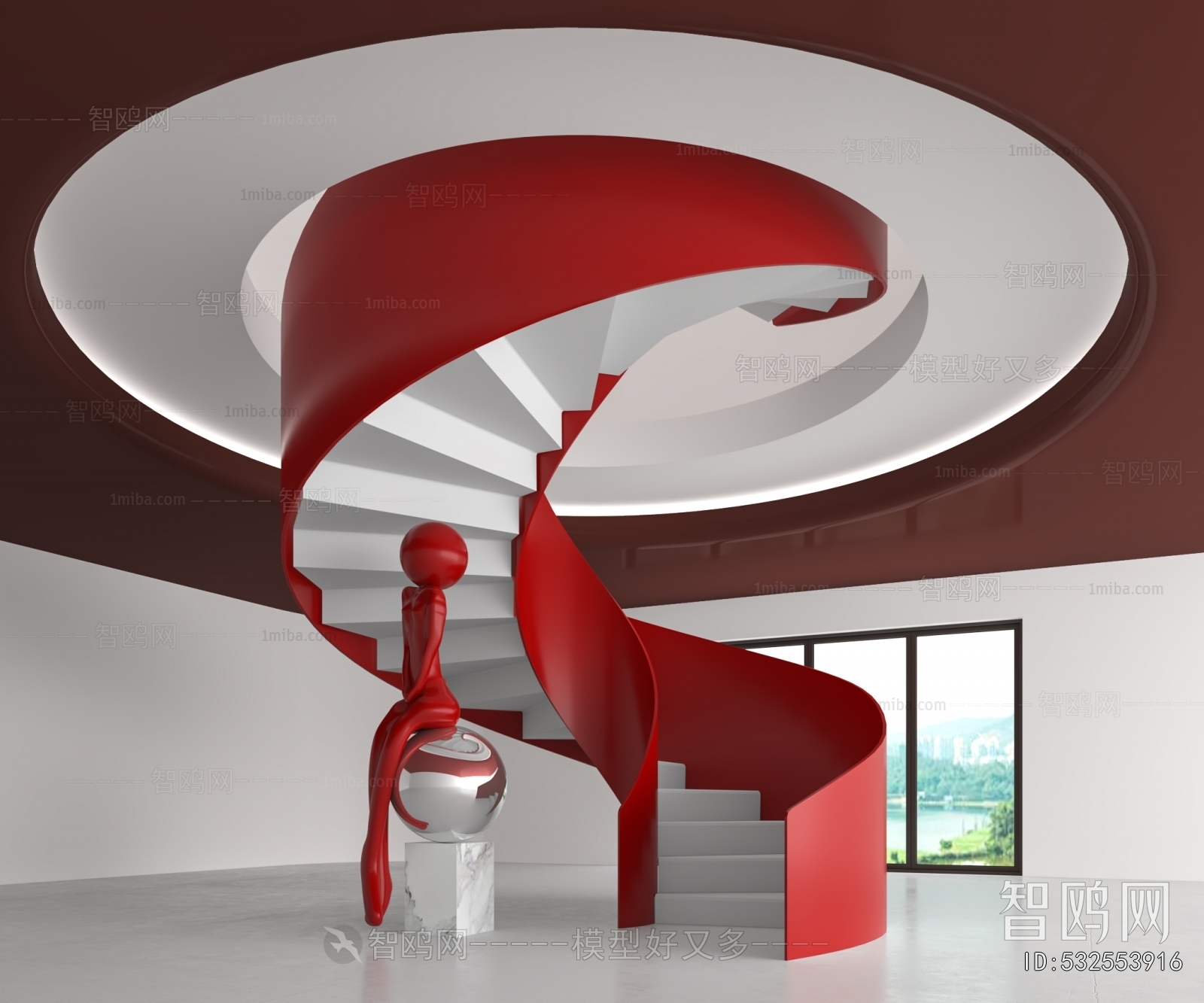 Modern Rotating Staircase