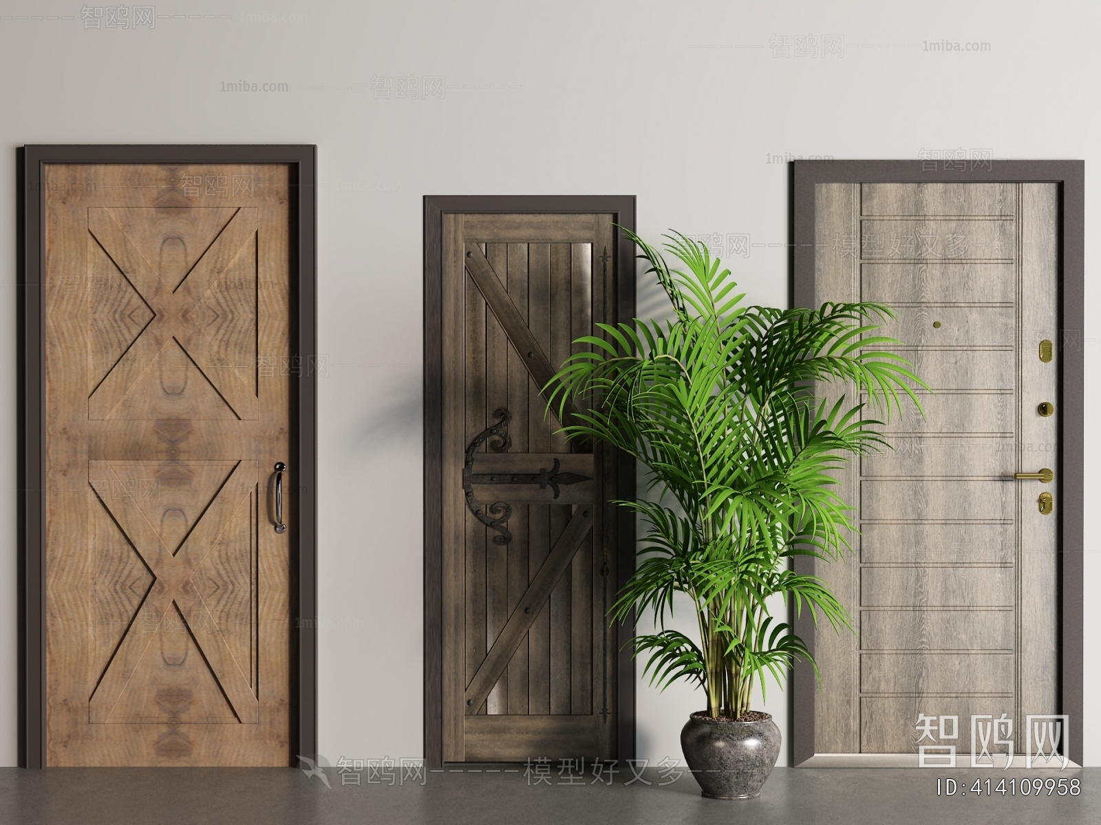 Modern Solid Wood Door