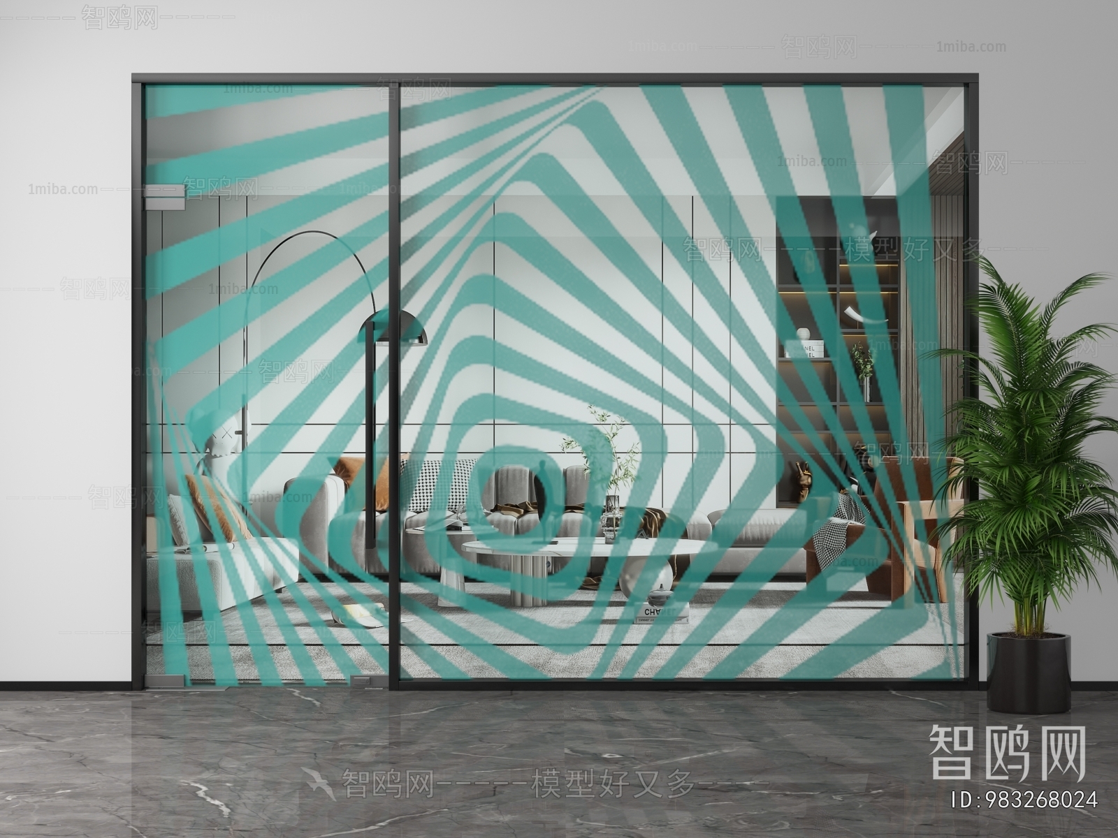 Modern Glass Screen Partition