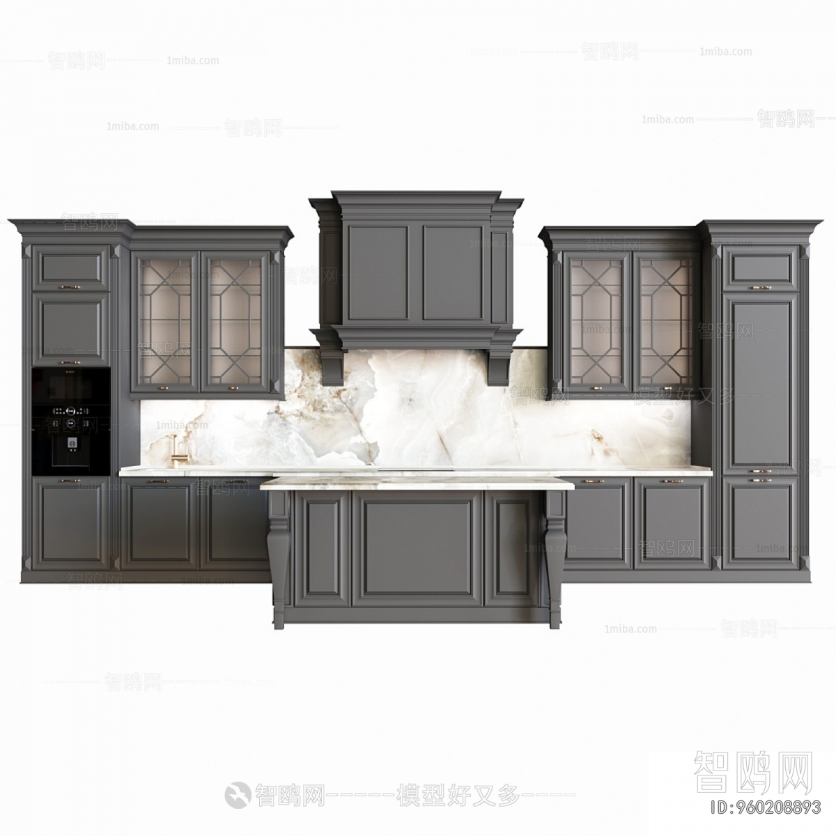 Simple European Style Kitchen Cabinet