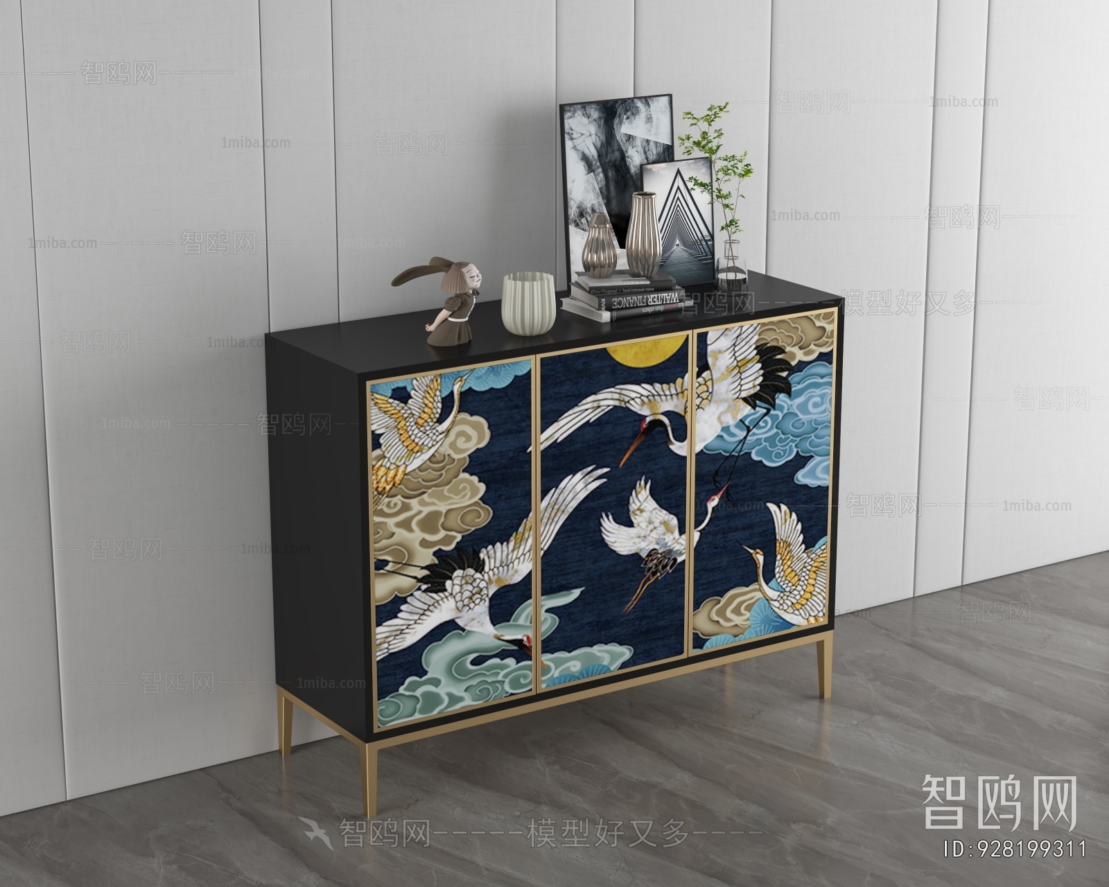 New Chinese Style Side Cabinet