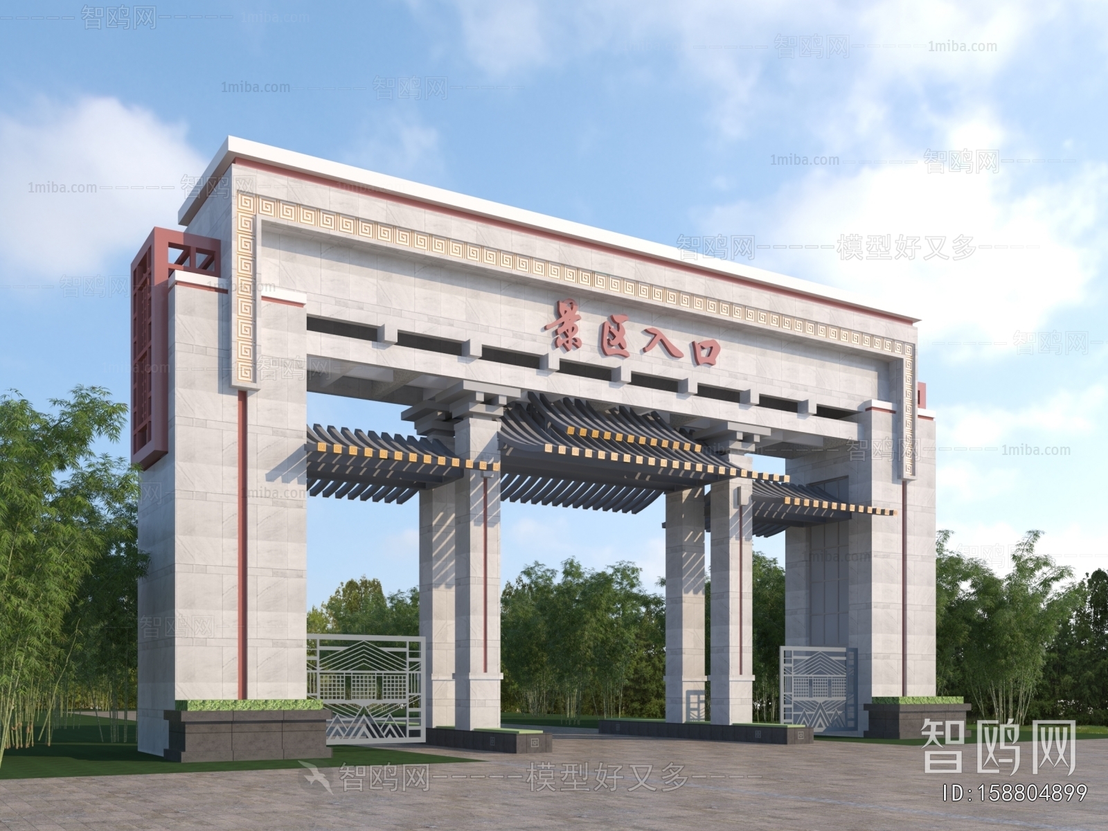 New Chinese Style Facade Element