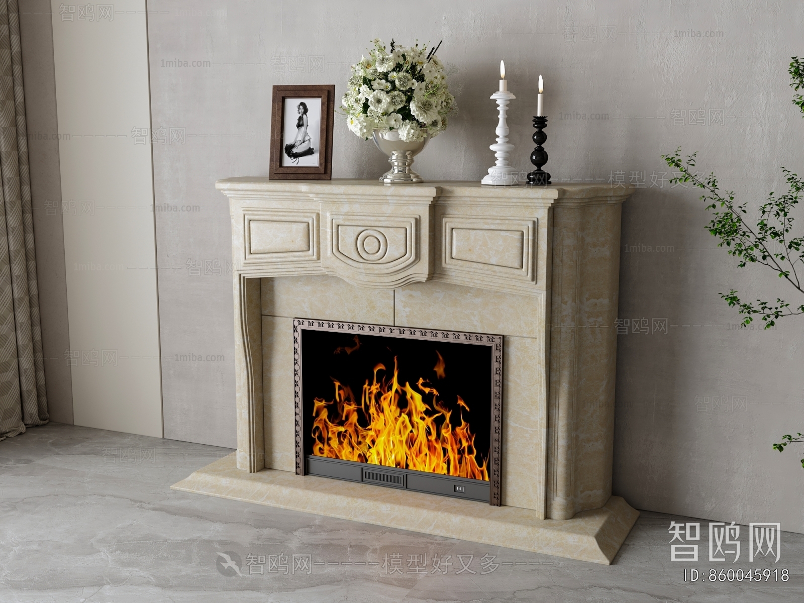 French Style Fireplace