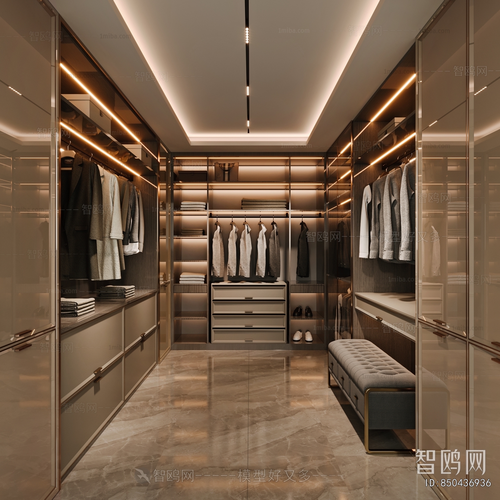 Modern Clothes Storage Area