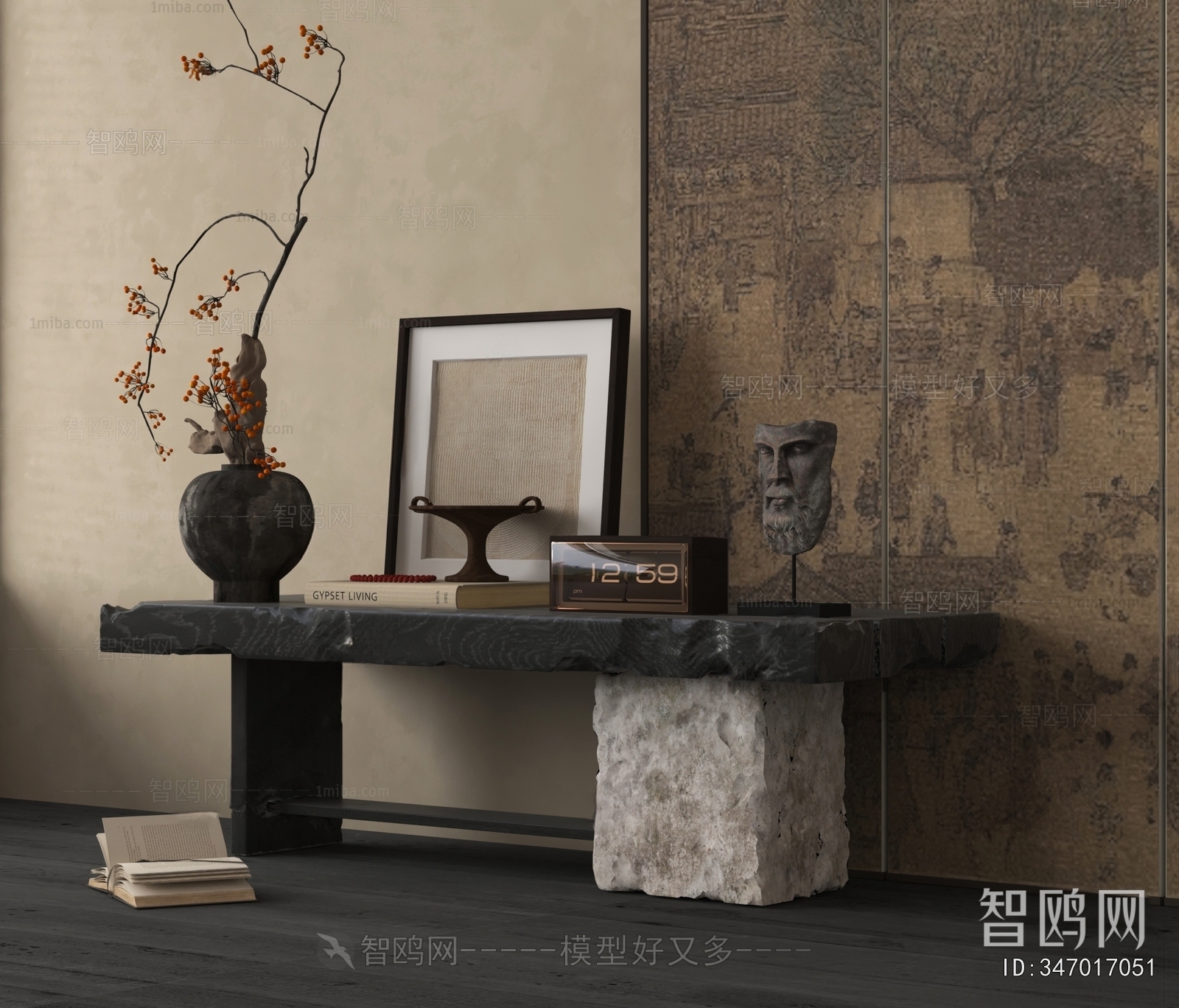 Wabi-sabi Style Console