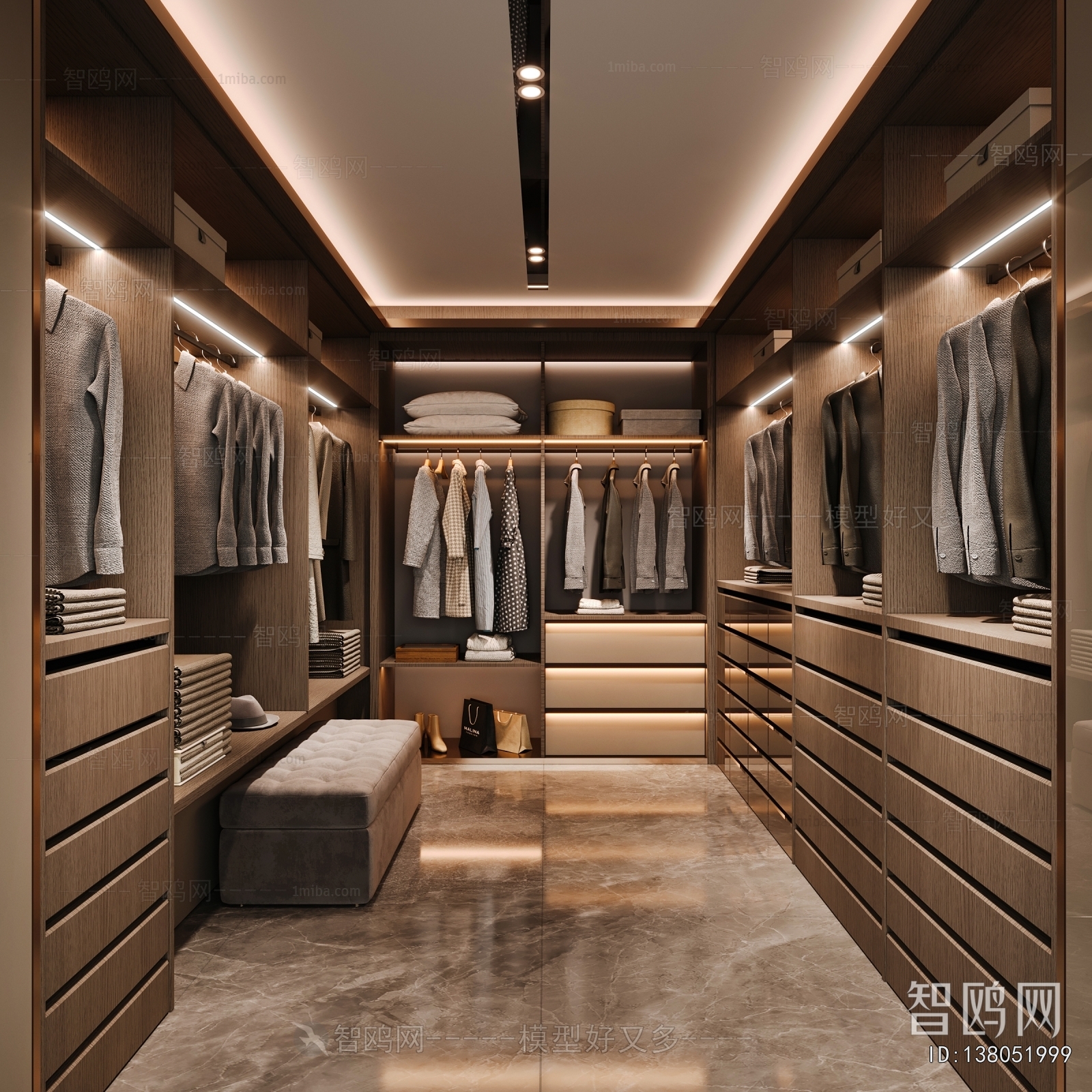 Modern Clothes Storage Area