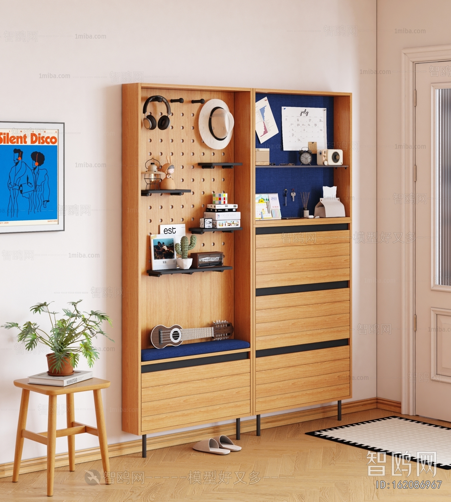 Japanese Style Shoe Cabinet