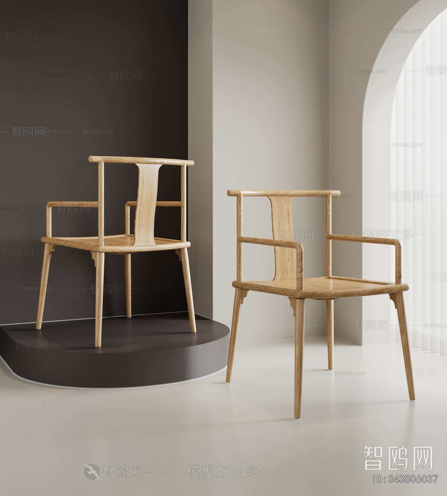 New Chinese Style Single Chair