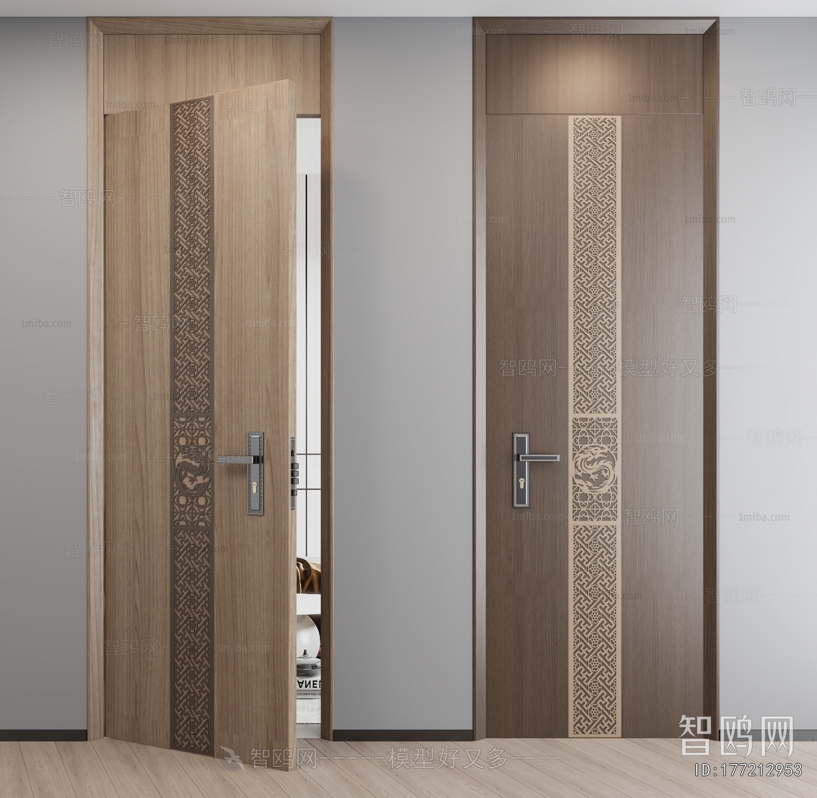 New Chinese Style Single Door