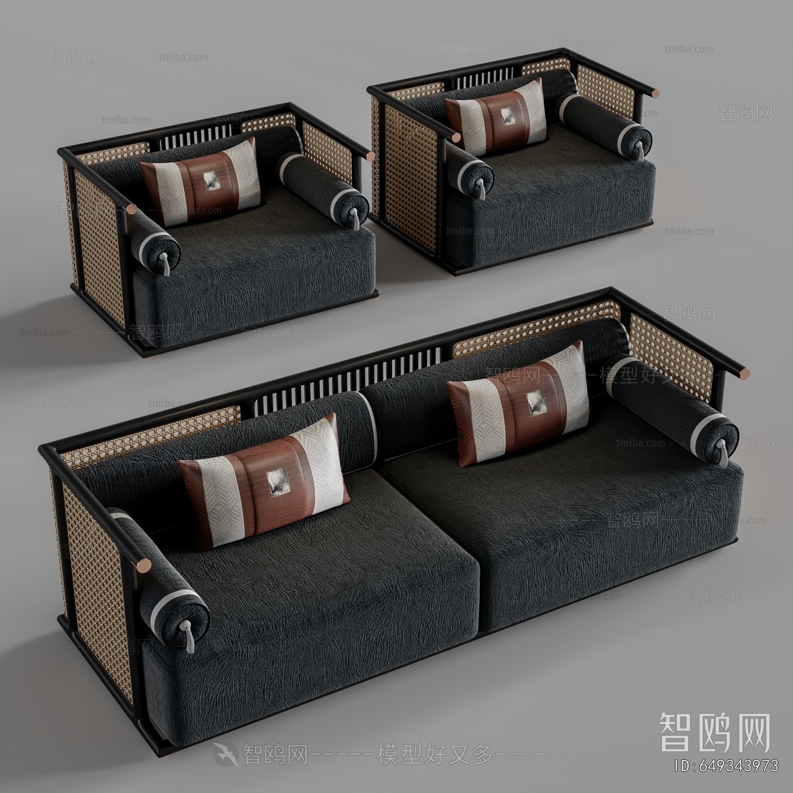 New Chinese Style A Sofa For Two