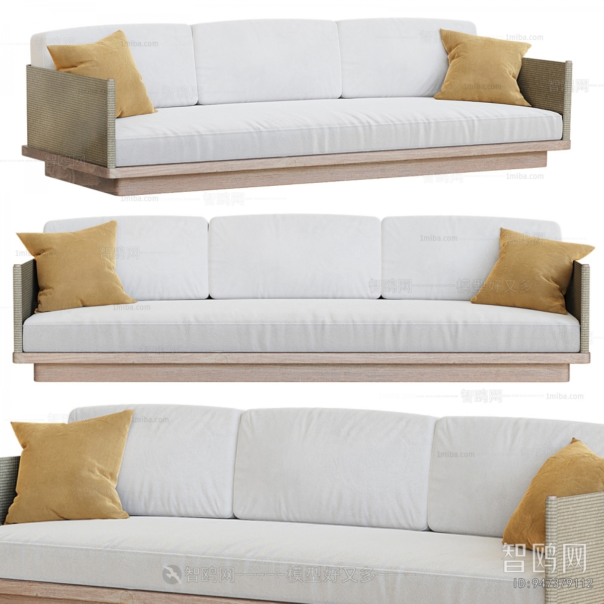 Modern Three-seat Sofa