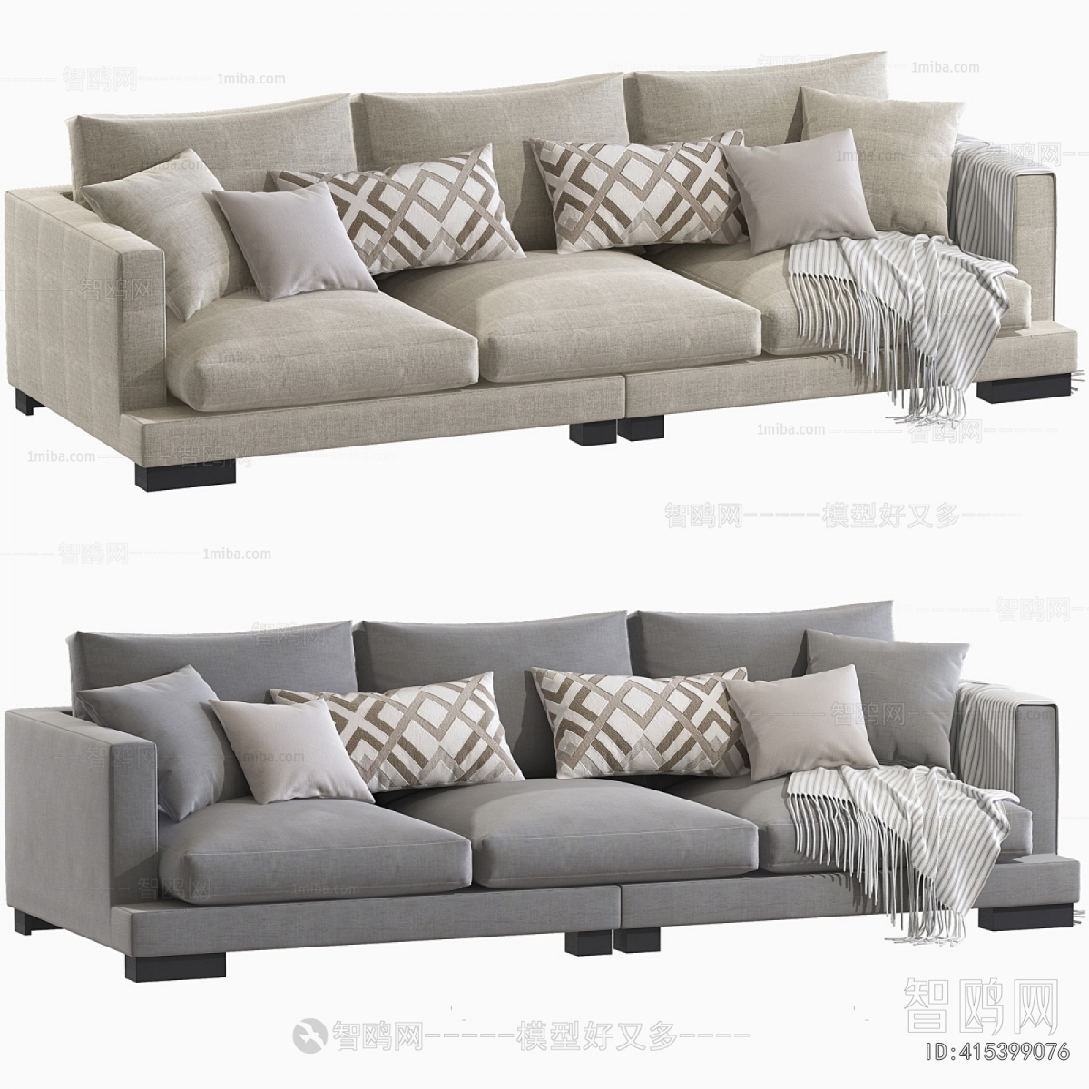 Modern Three-seat Sofa