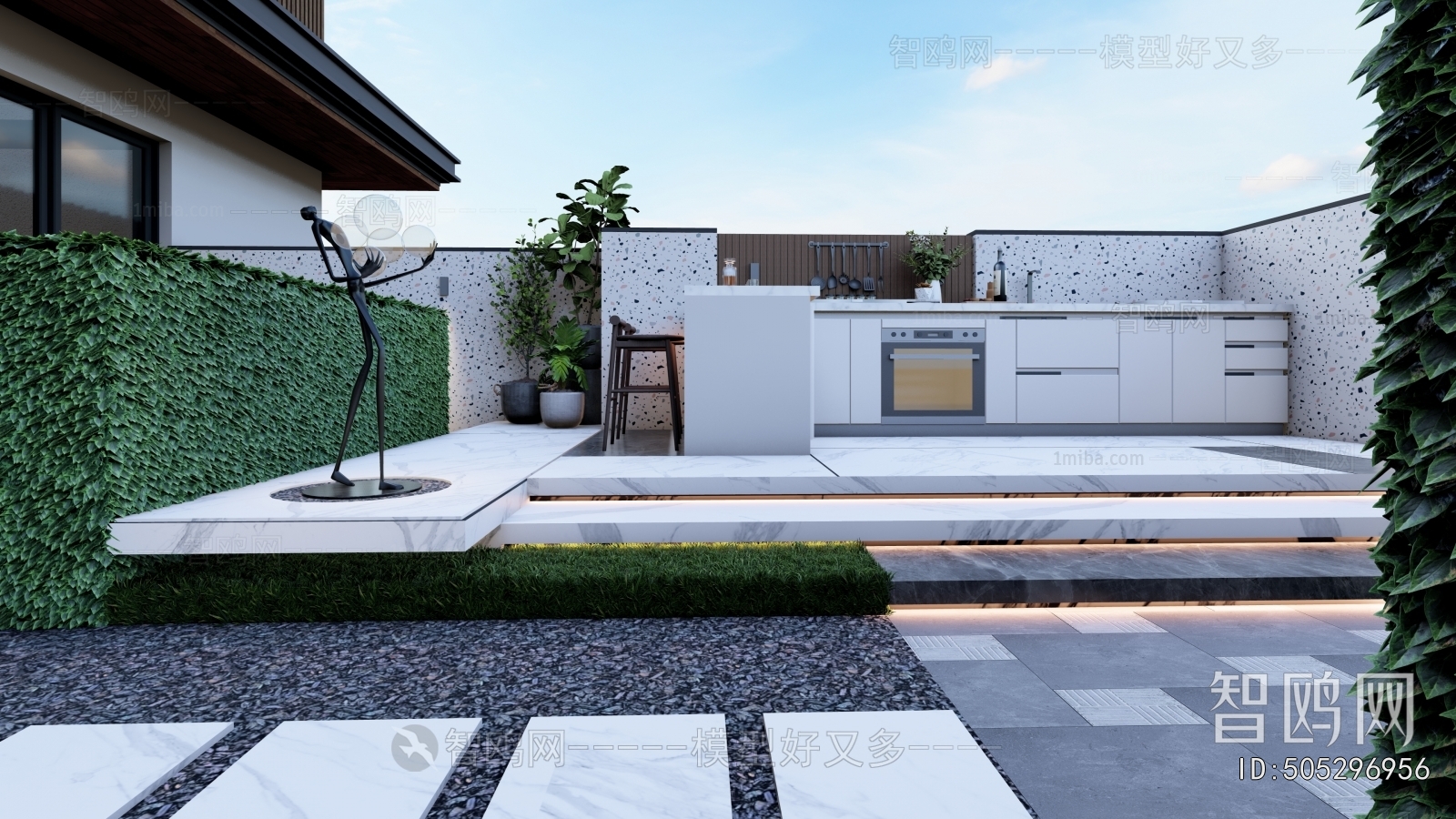 Modern Courtyard/landscape