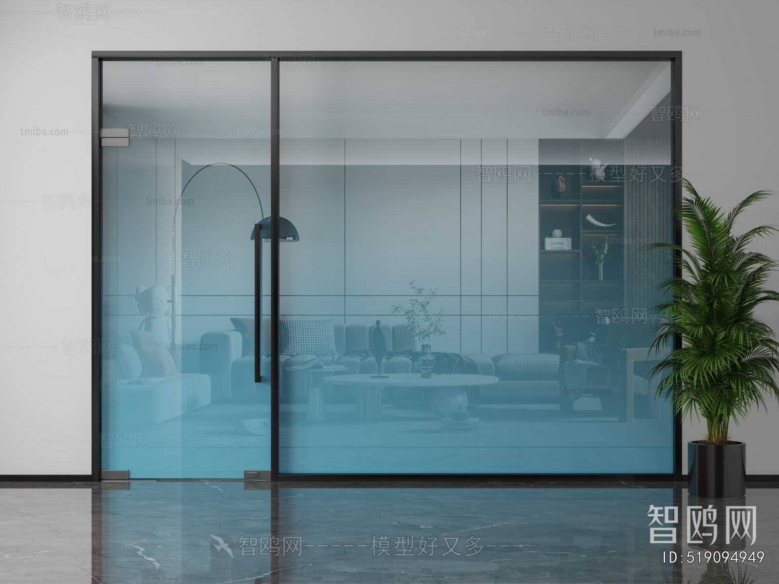 Modern Glass Screen Partition