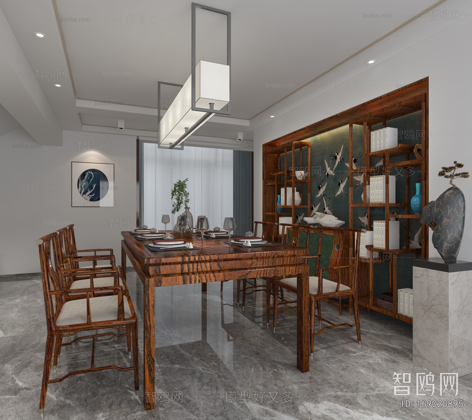 New Chinese Style Dining Room