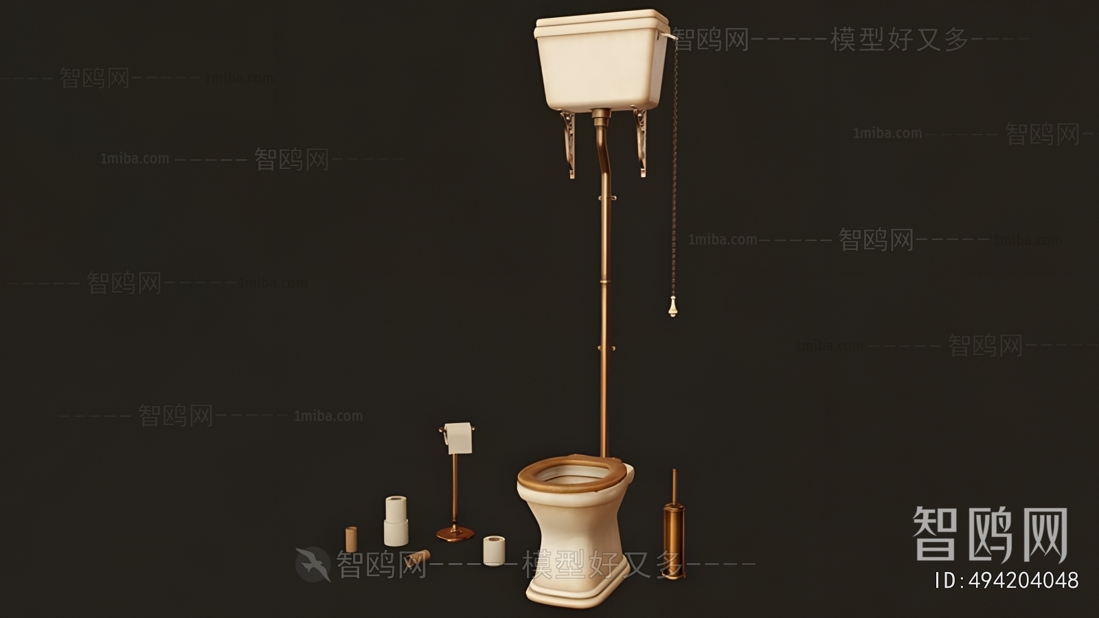 Retro Style Toilet