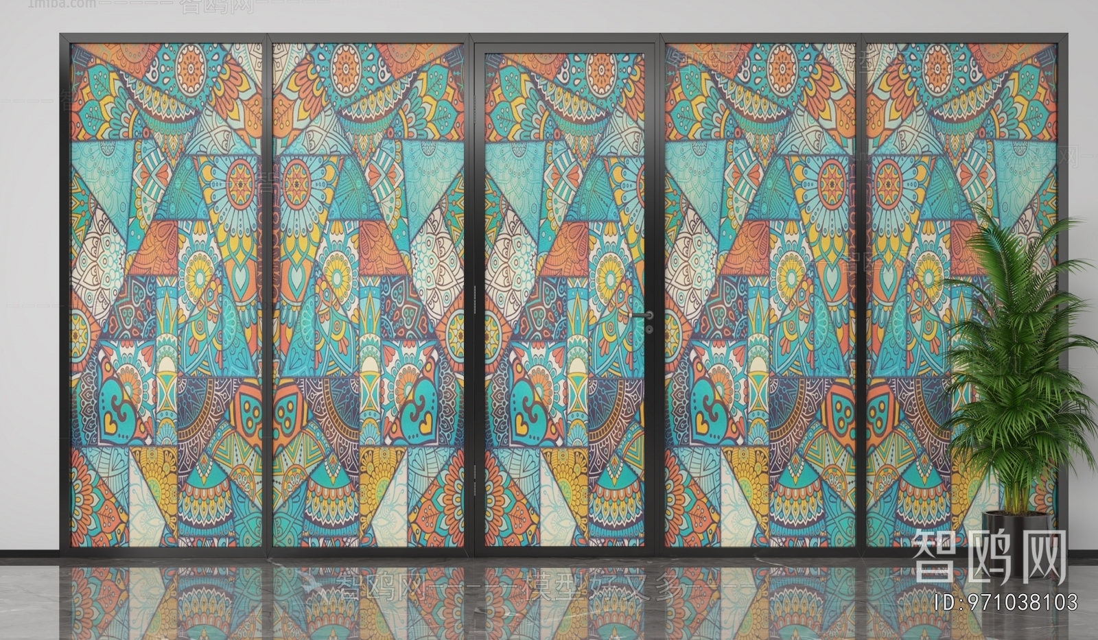 European Style Glass Screen Partition