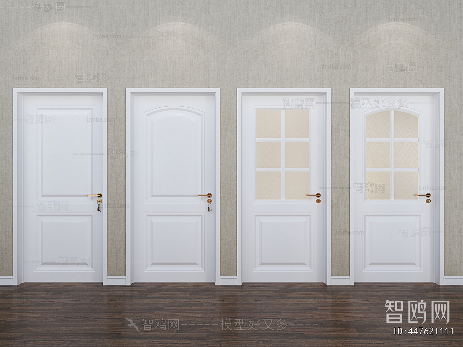 Simple European Style Single Door