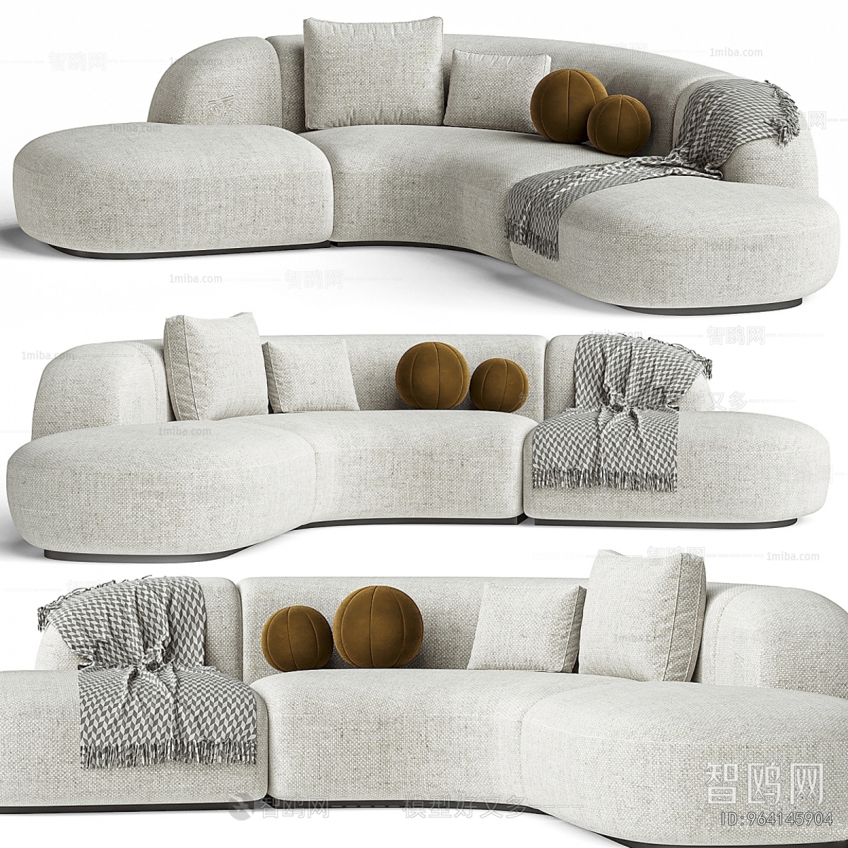 Modern Curved Sofa