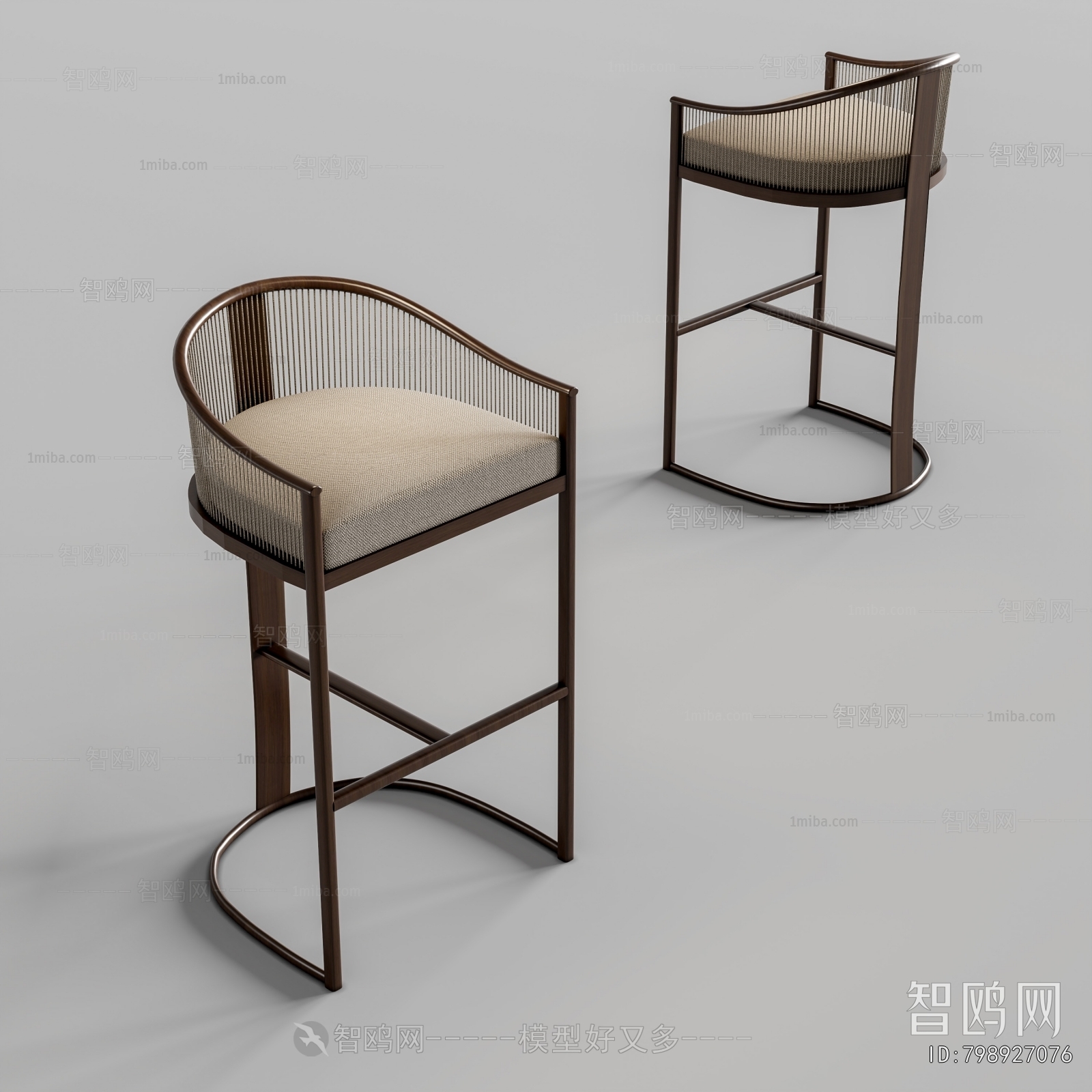 New Chinese Style Bar Chair