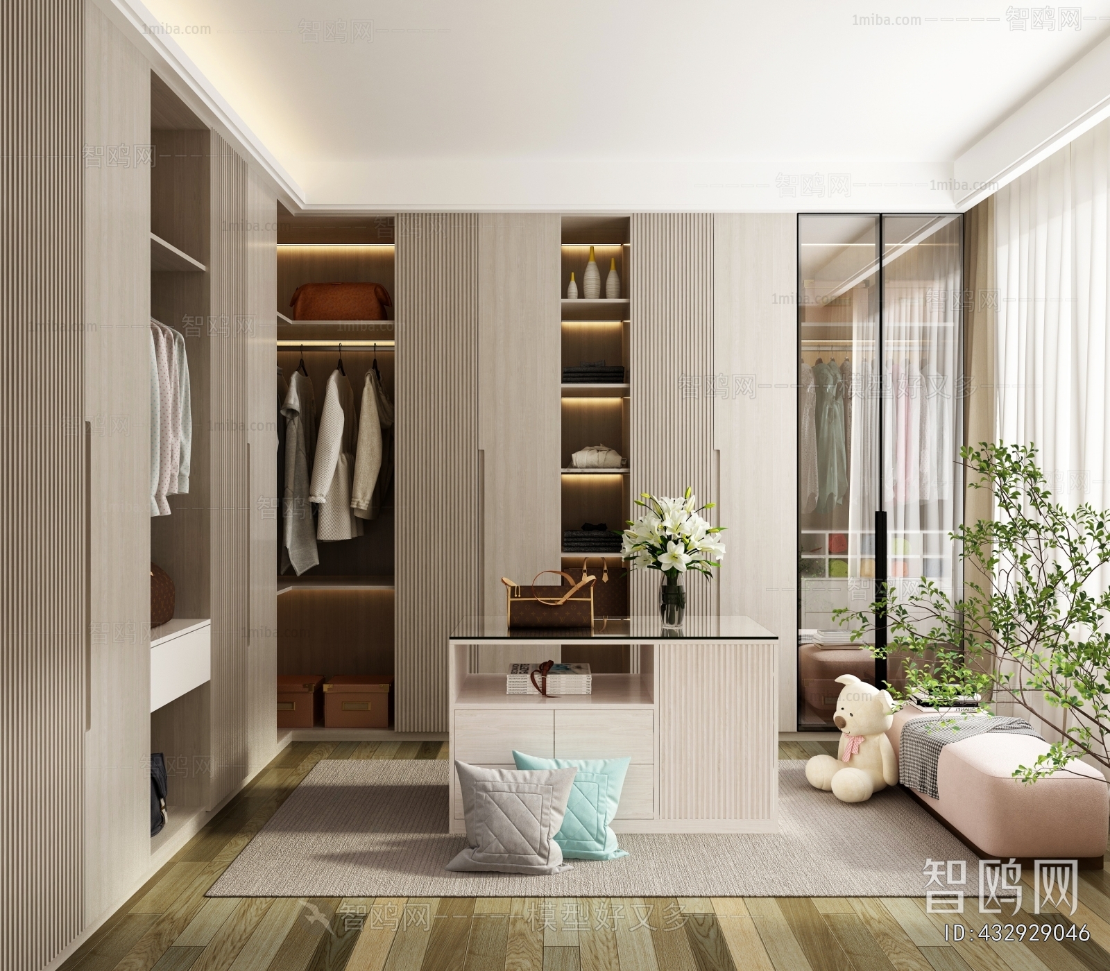 Modern Clothes Storage Area