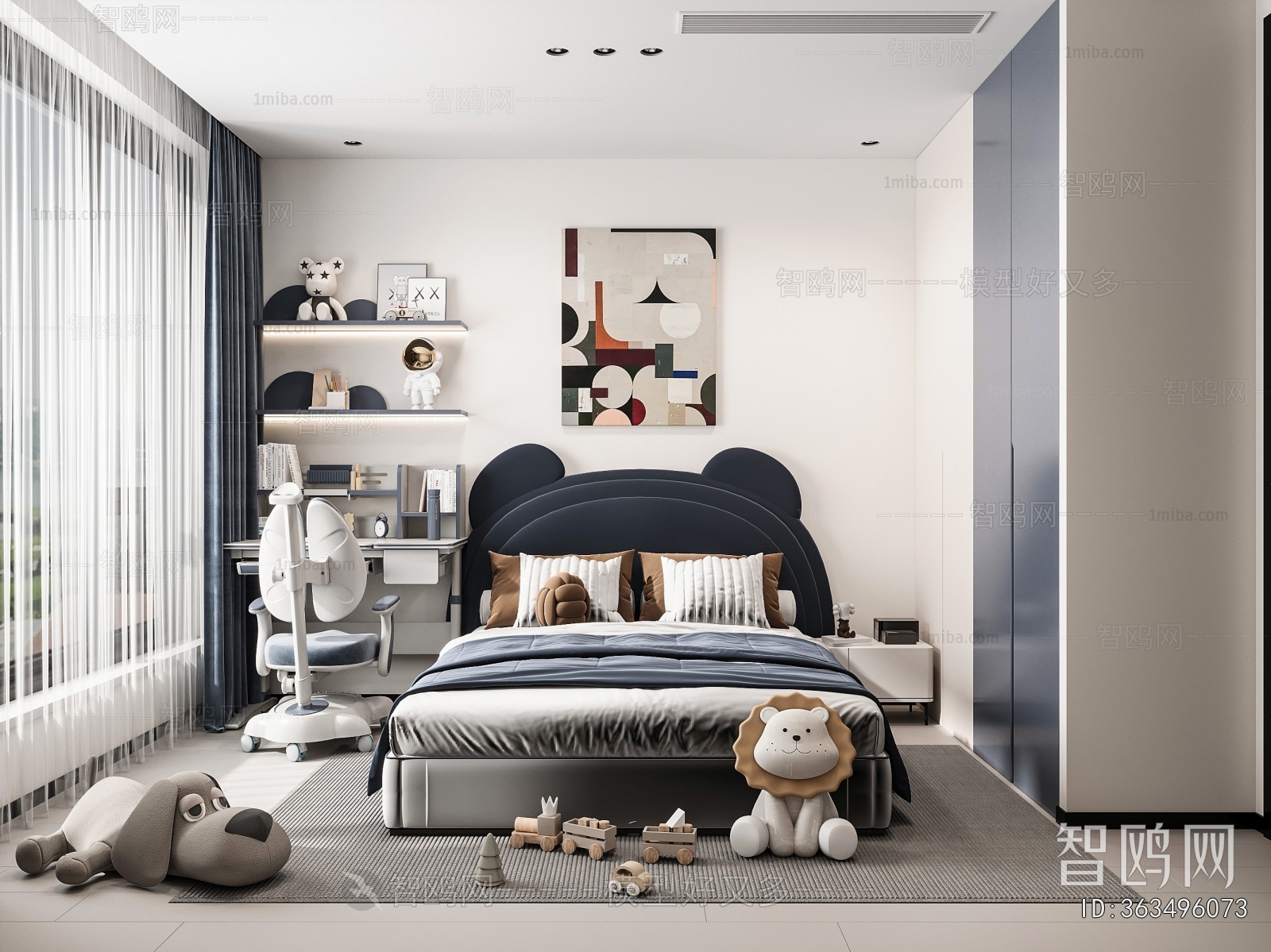 Modern Boy's Room And Son's Room