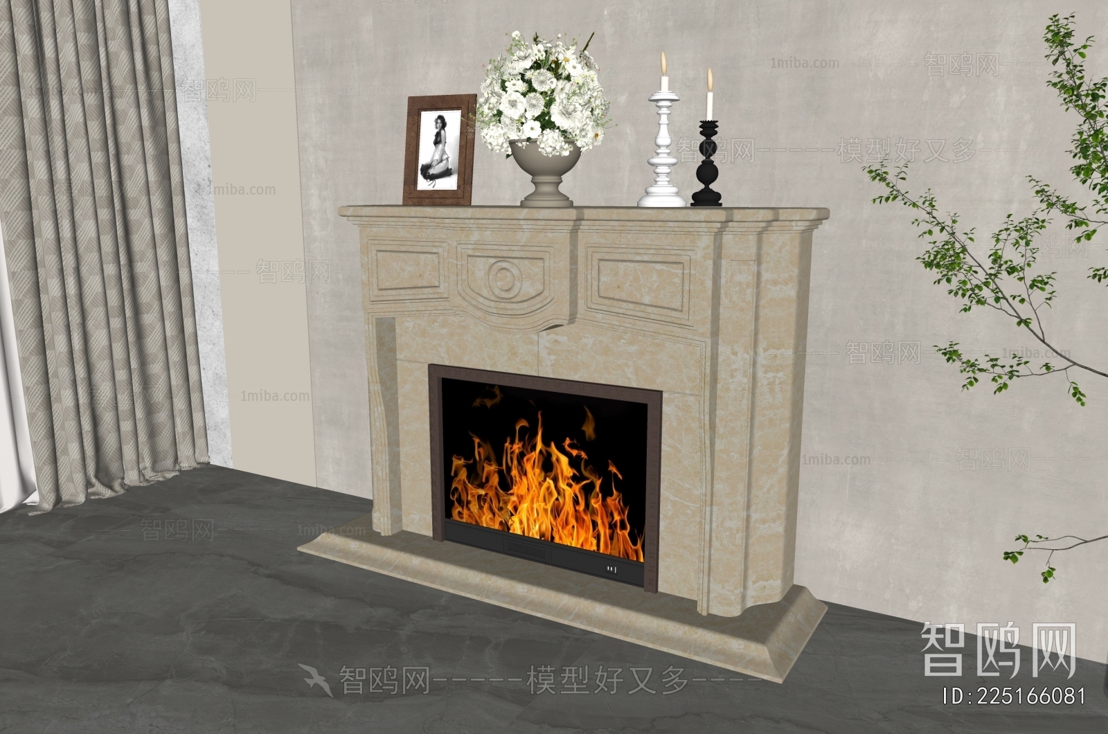 French Style Fireplace