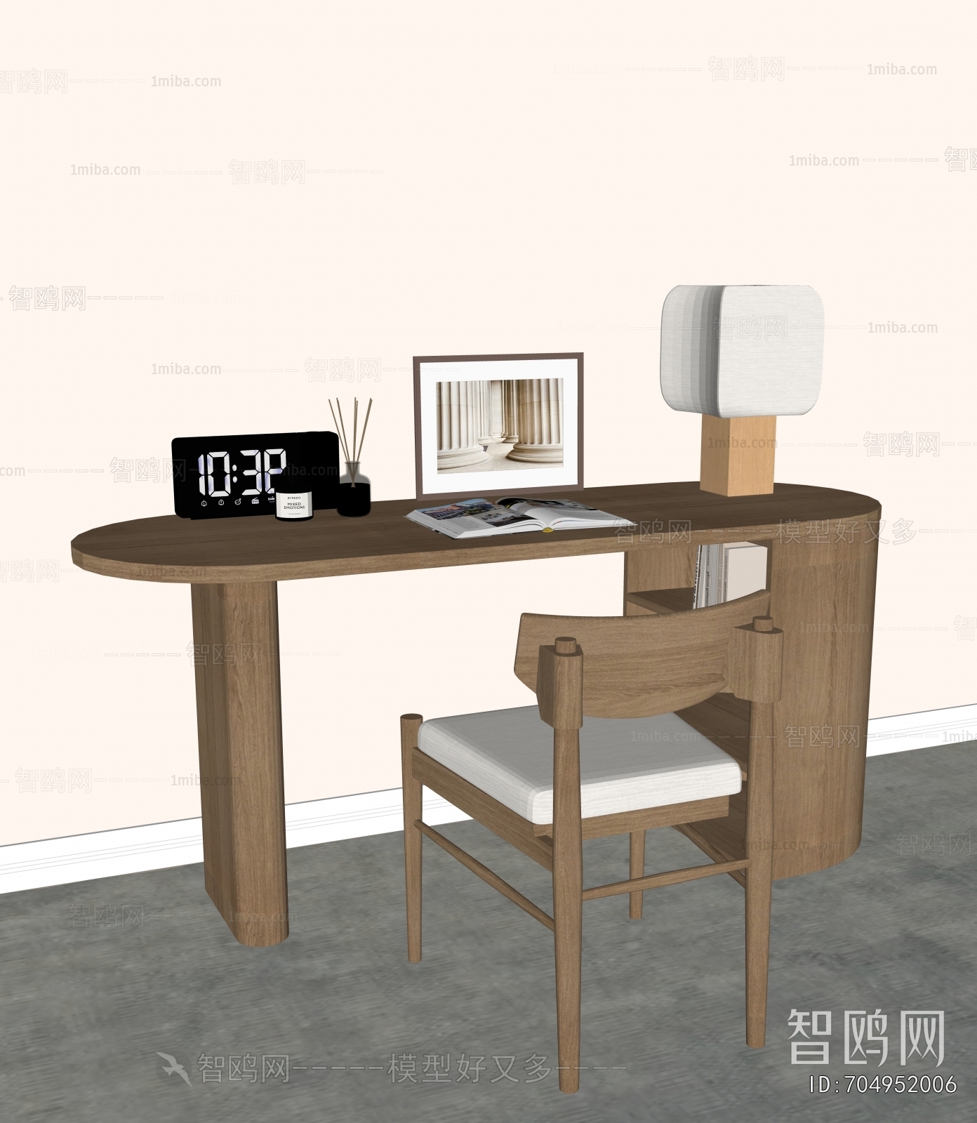 Nordic Style Computer Desk And Chair